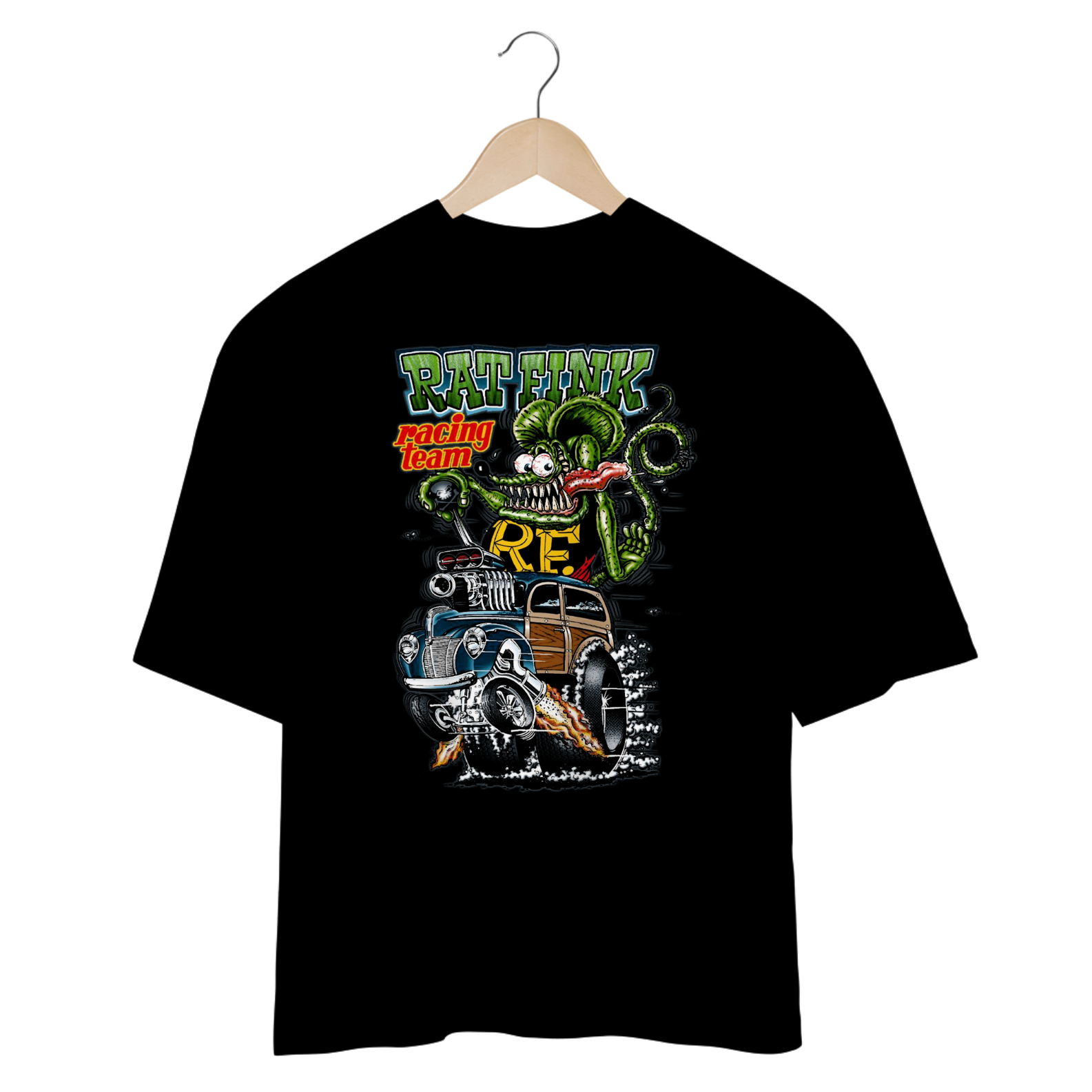 Camiseta (Oversized) Rat Fink - Coleção Cultura Pop