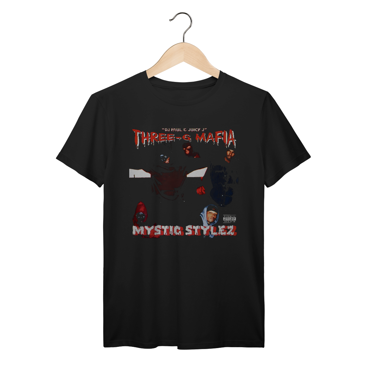 Camiseta Premium Three 6 Mafia - Mystic Stylez
