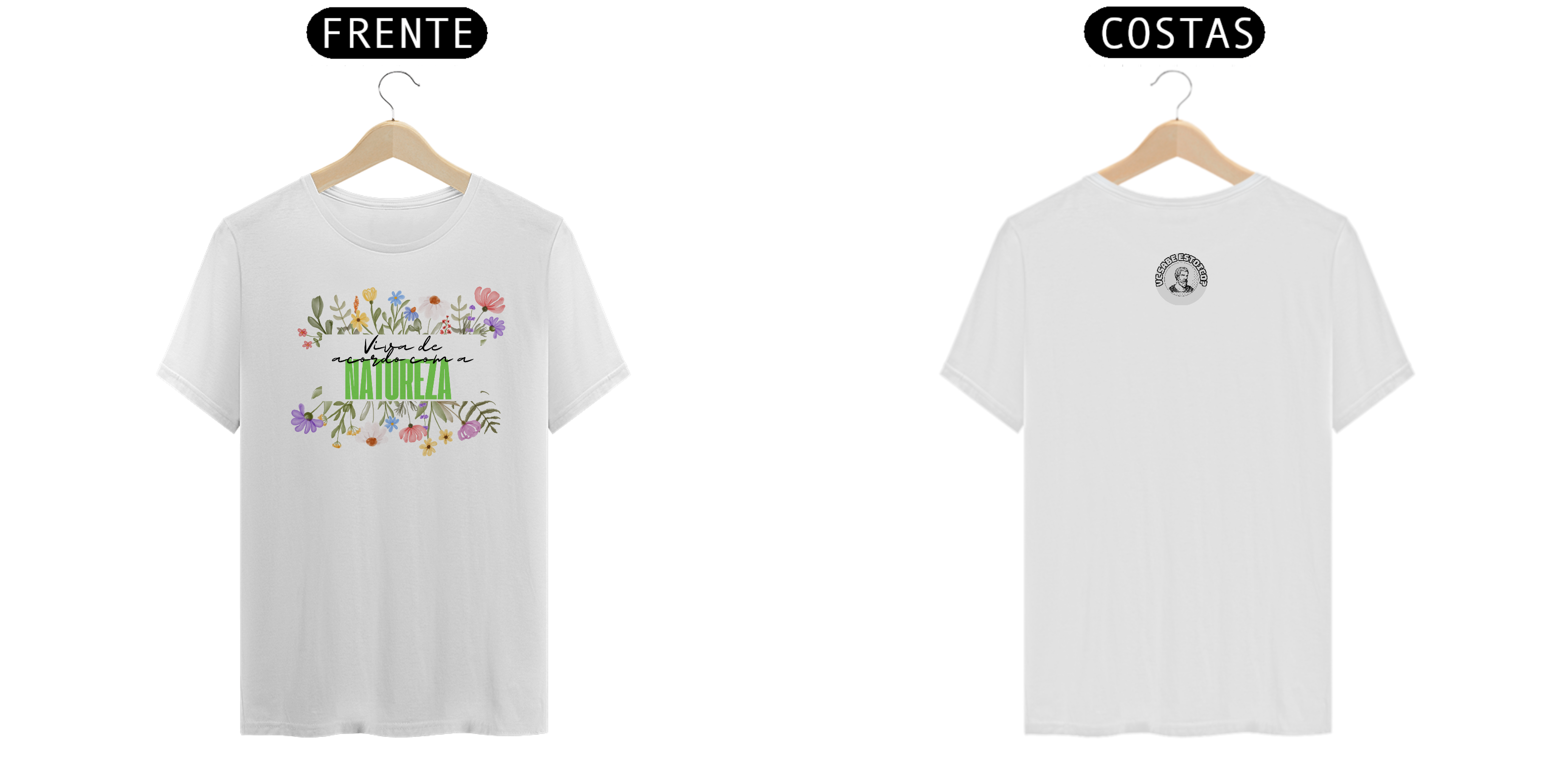 Camiseta T-Shirt Classic Viva De Acordo Com A Natureza