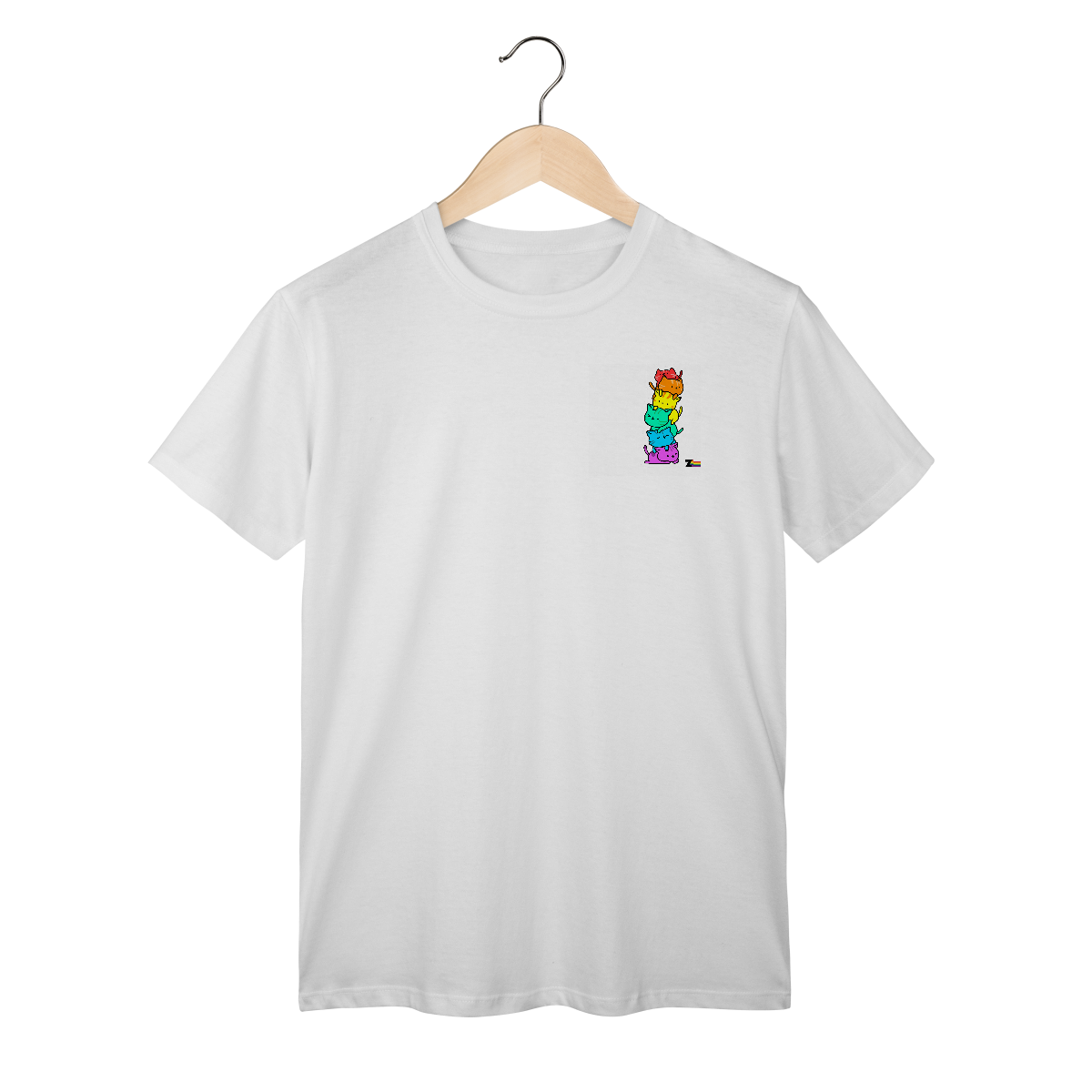 Camisa ARCO-IRIS gatinhos fofinhos