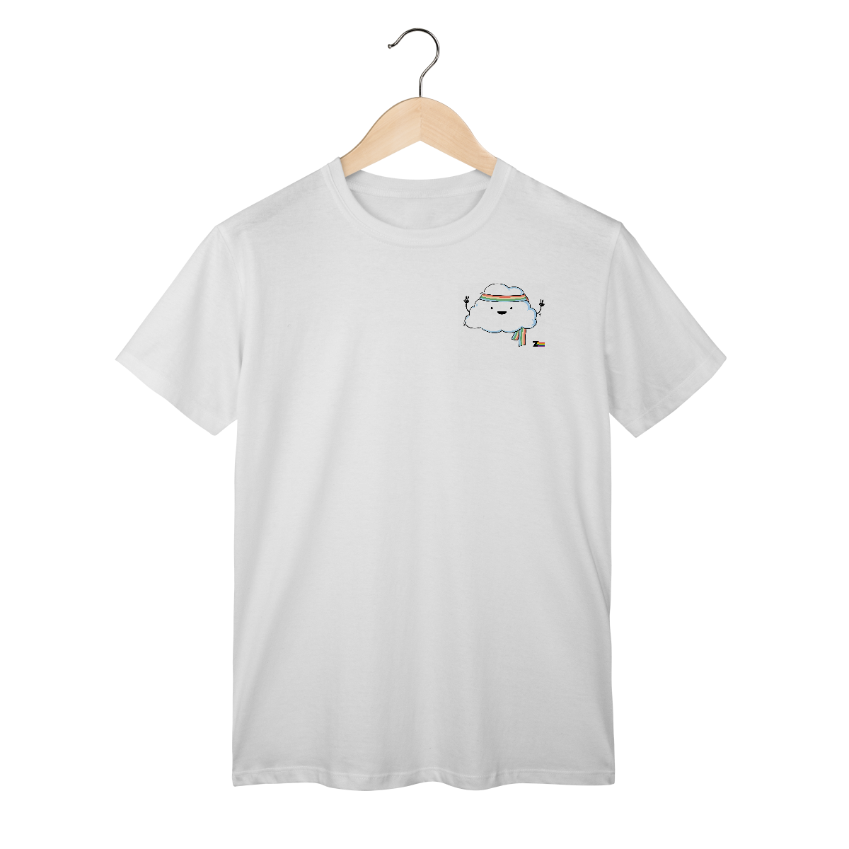 Camisa ARCO-IRIS nuvem da paz