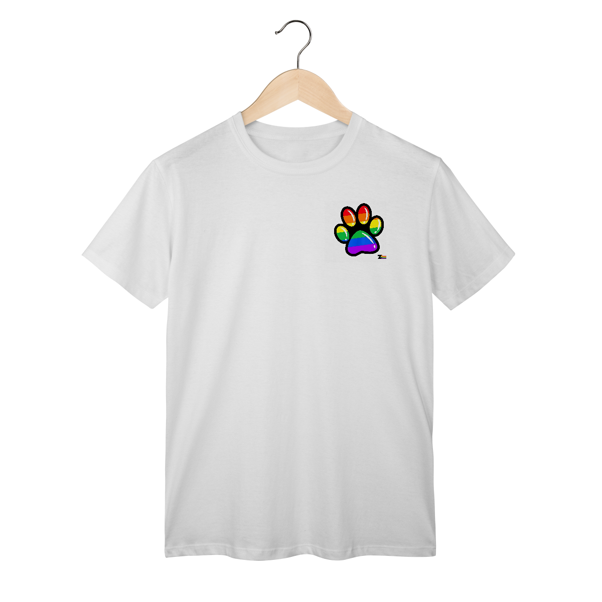 Camisa ARCO-IRIS pata colorida