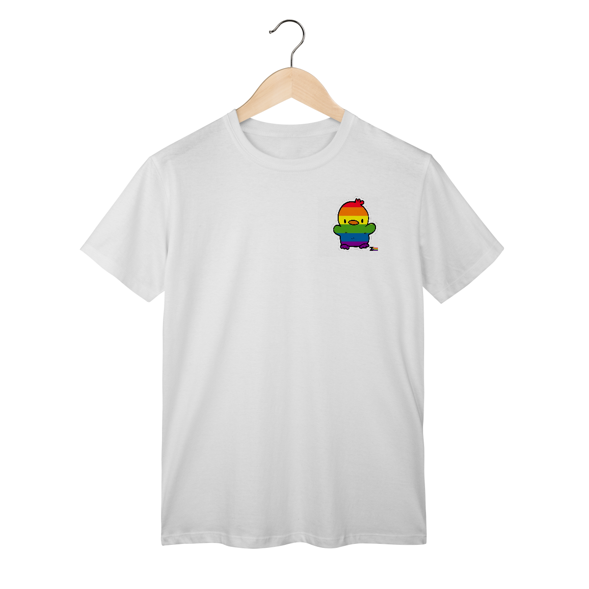 Camisa ARCO-IRIS patinho colorido