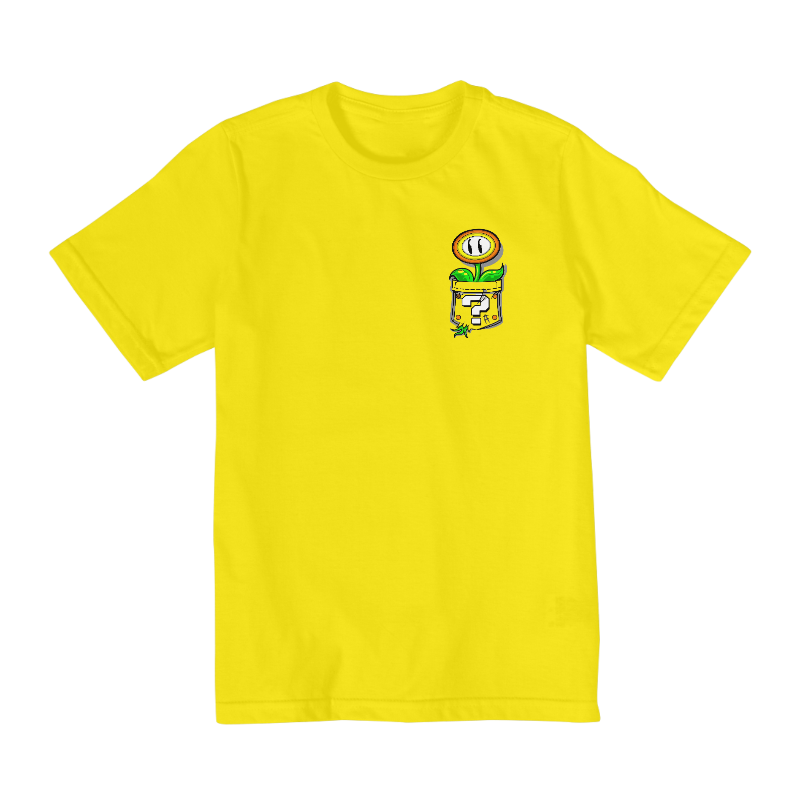 [Infantil] Camiseta Flor de Fogo no Bolso (2 a 8 anos)