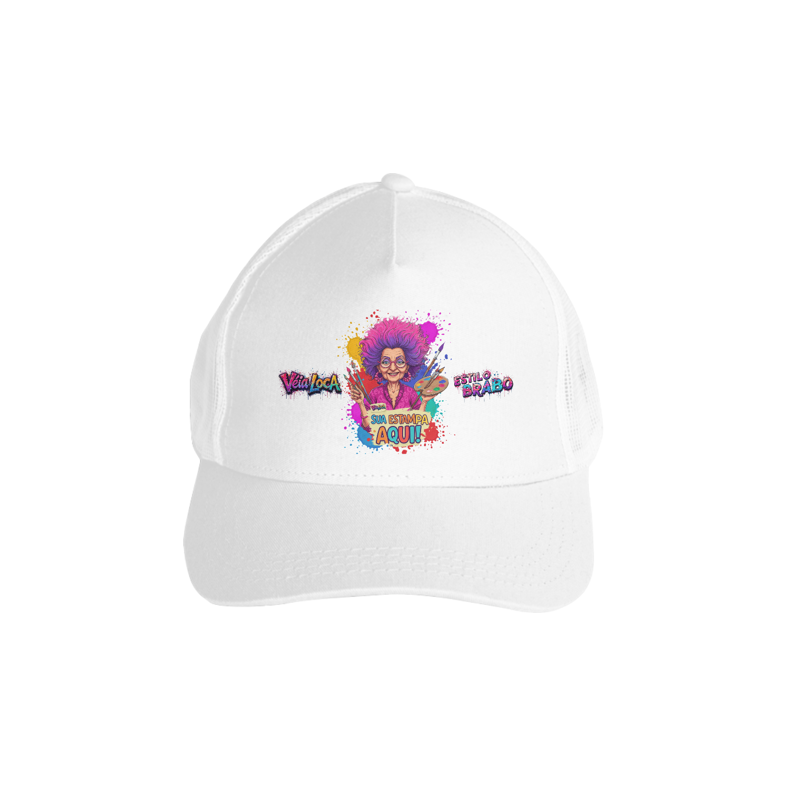 [PERSONALIZÁVEL] Modelo Personalizado de Boné Americano Com Tela