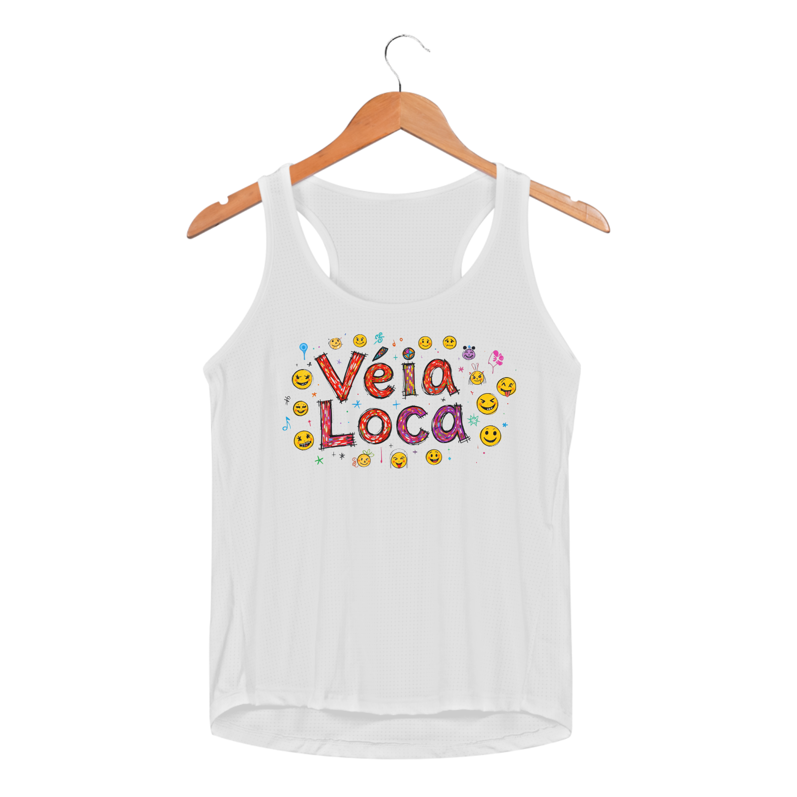 [Sport UV] Regata Feminina Dry Fit Véia Loca - Smiles