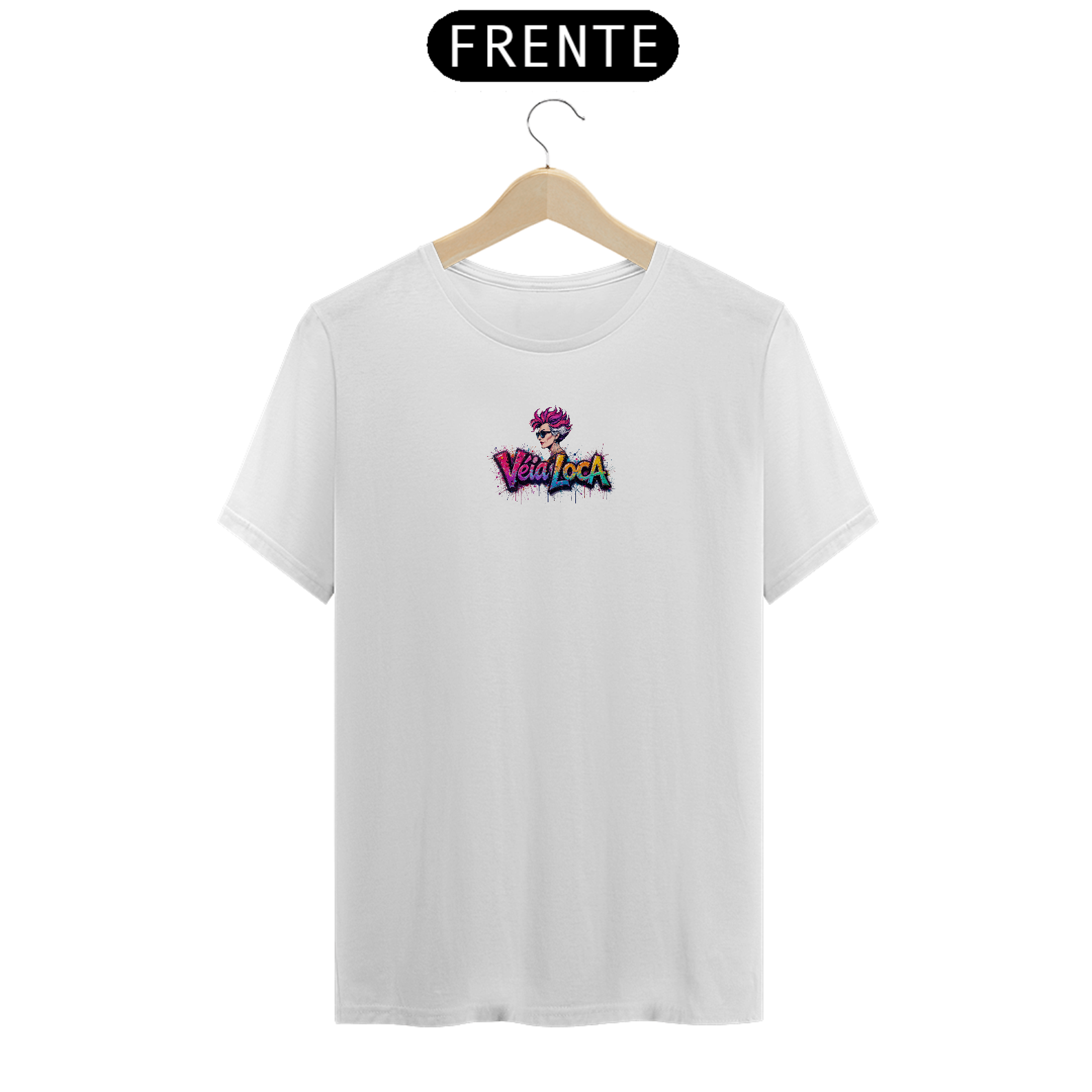 [Algodão Peruano] Camiseta Véia Loca