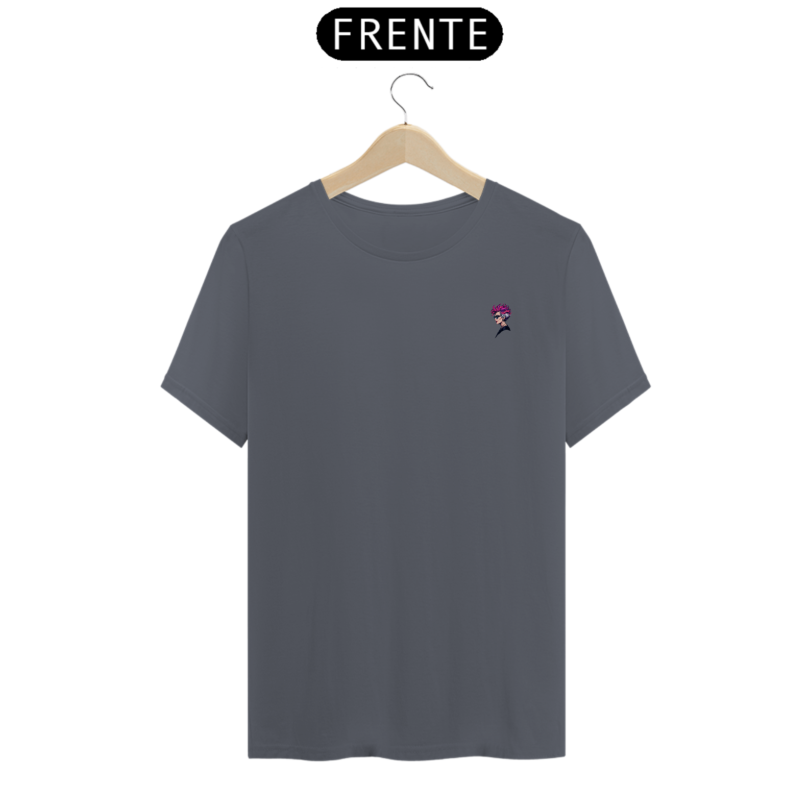 [Algodão Peruano] Camiseta Véia Loca - Básica? Não, estilosa!