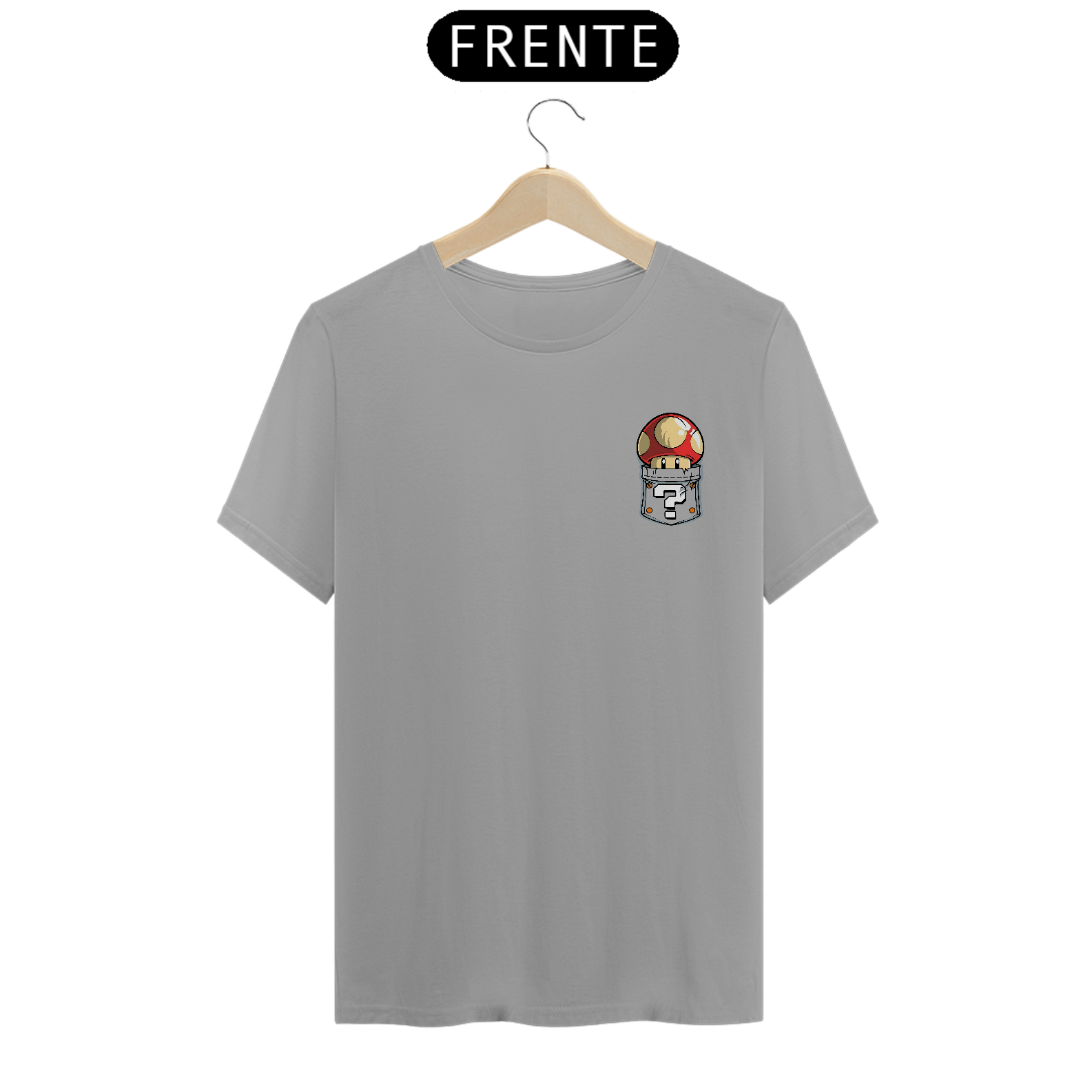 [Quality] Camiseta Super Mushroom de Bolso