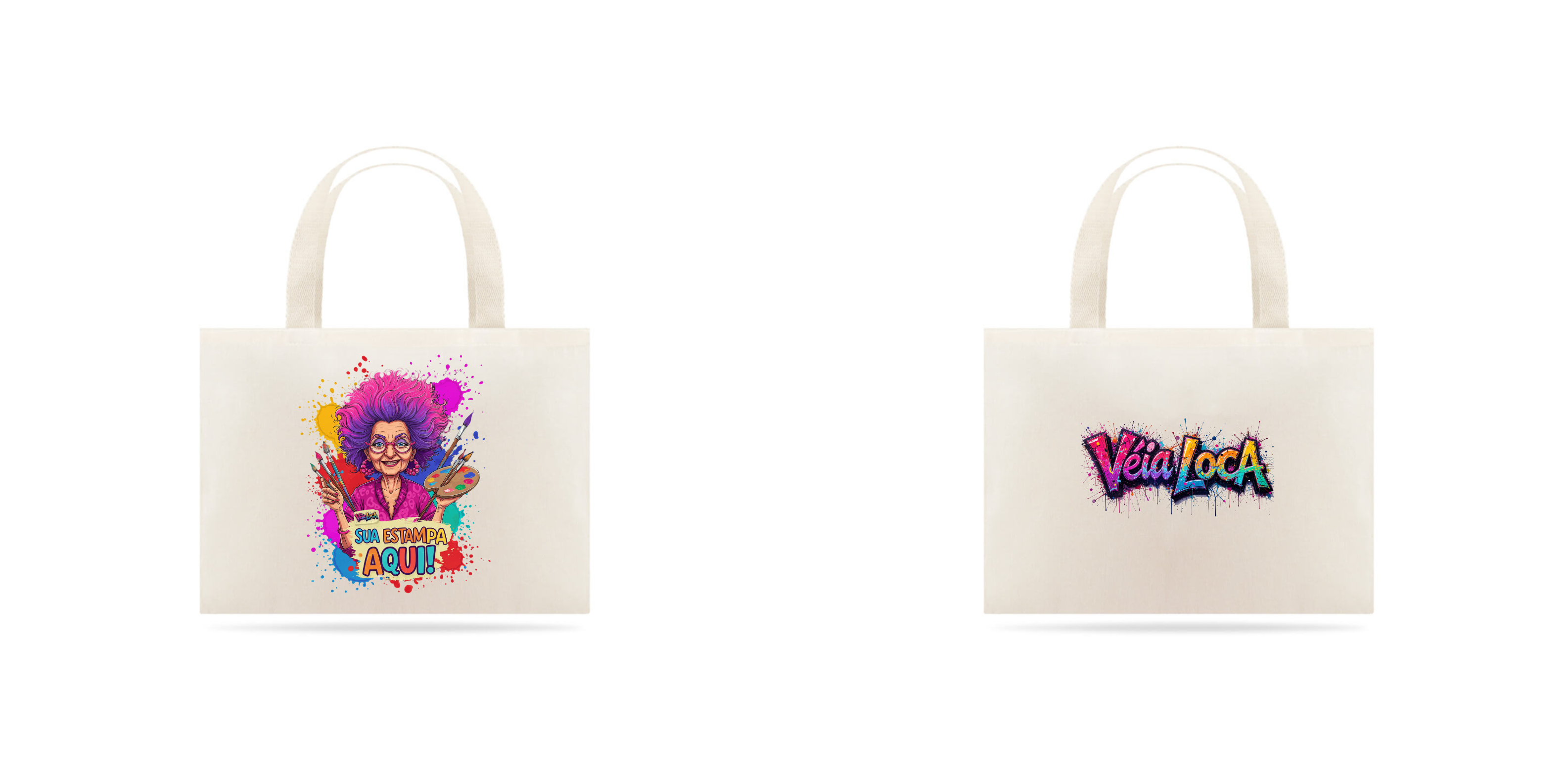 [PERSONALIZÁVEL] Modelo de Eco Bag Grande Personalizada