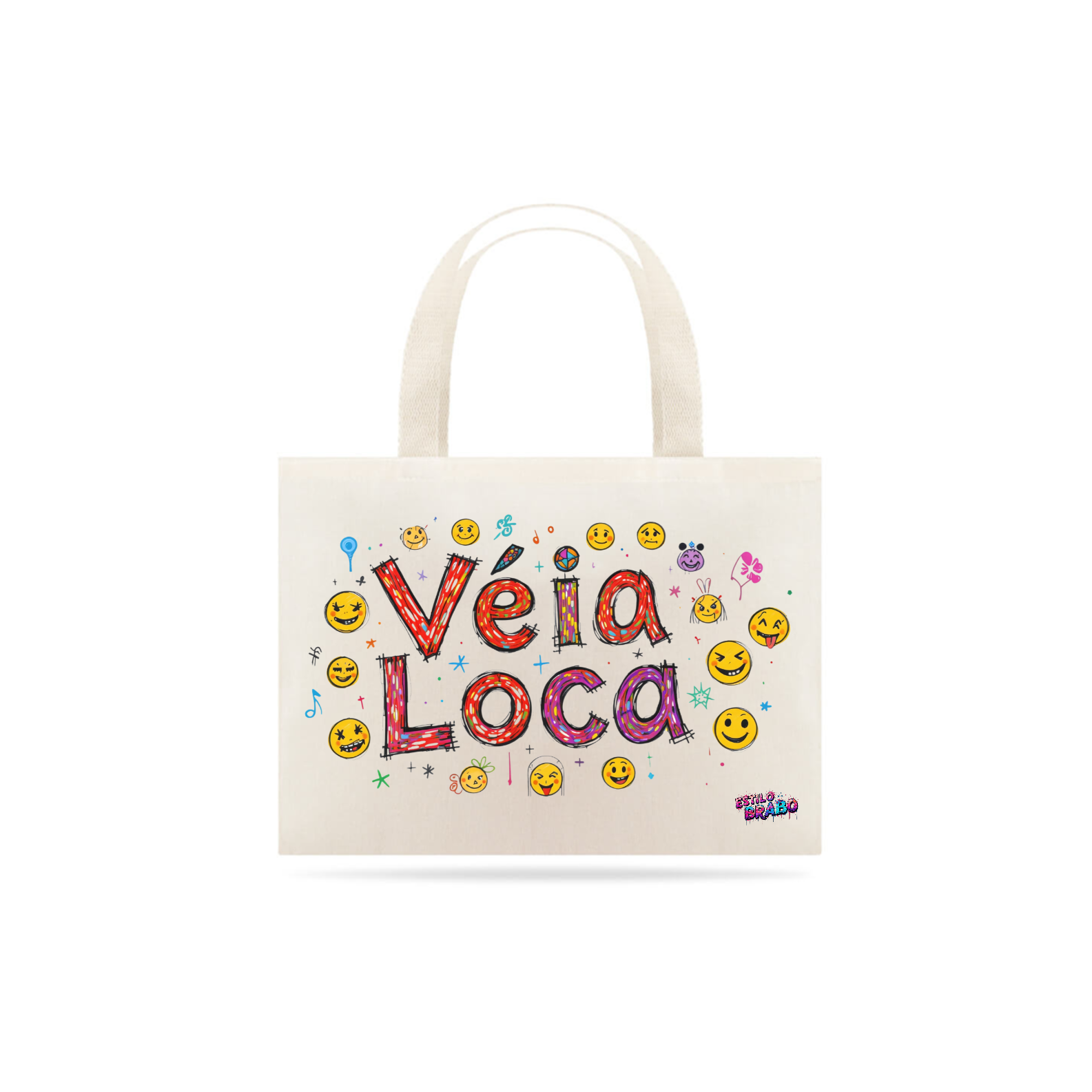 Eco Bag Véia Loca Smiles