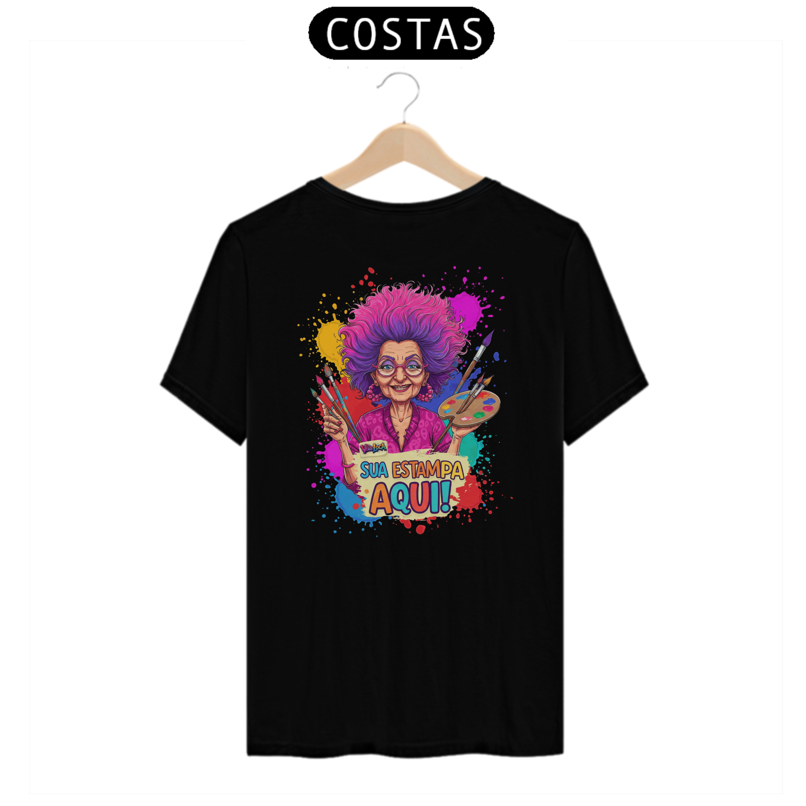 [PERSONALIZÁVEL] Modelo de Camiseta Quality Personalizada - Estampa somente na frente OU somente nas Costas