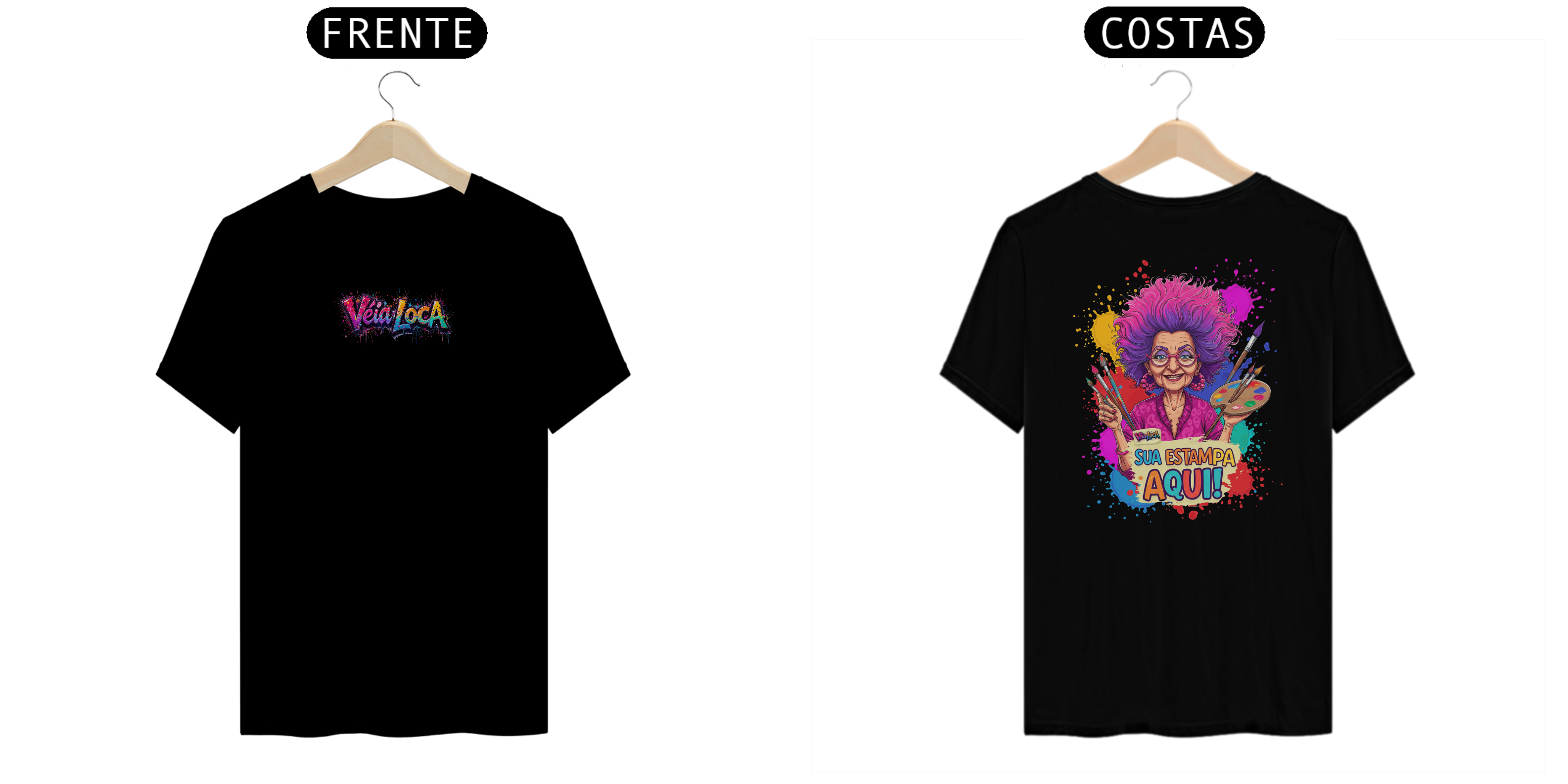 [PERSONALIZÁVEL] Modelo de Camiseta Quality Personalizada - Estampa na frente E nas Costas