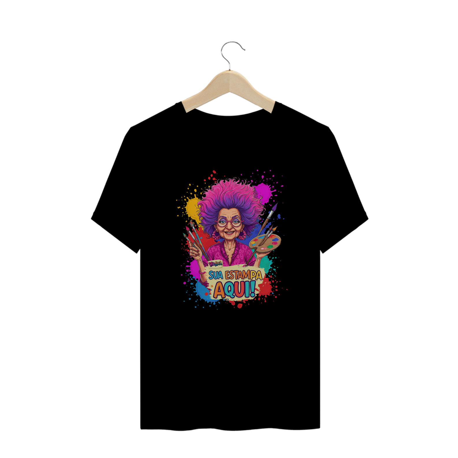 [PERSONALIZÁVEL] Modelo de Camiseta PLUS SIZE Quality Personalizada - Estampa somente na Frente OU somente nas Costas