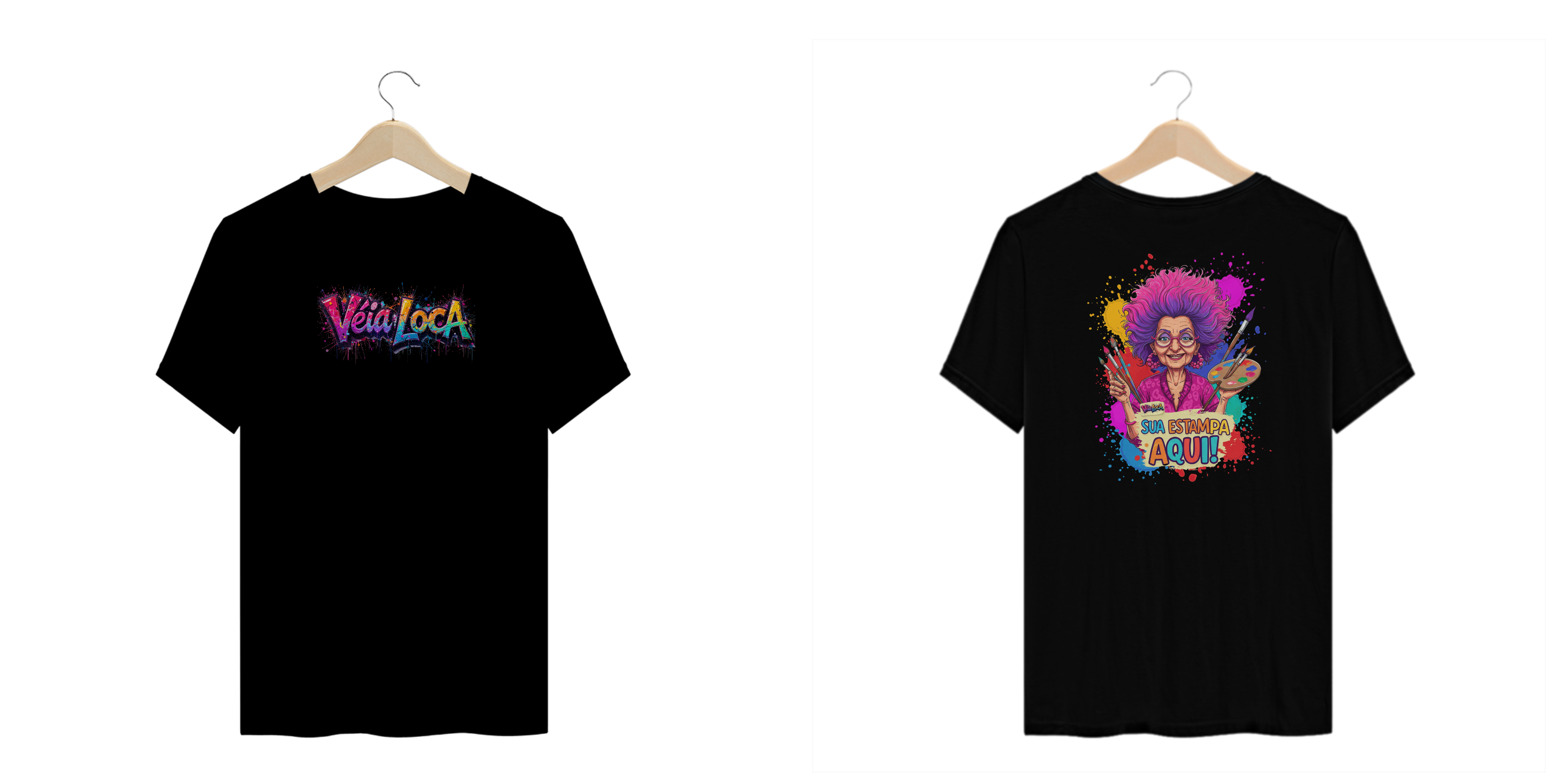 [PERSONALIZÁVEL] Modelo de Camiseta PLUS SIZE Quality Personalizada - Estampa na Frente E nas Costas