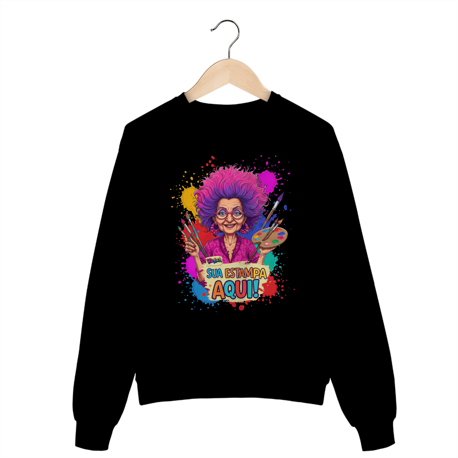 [PERSONALIZÁVEL] Modelo de Moletom PREMIUM Fechado Personalizado - Estampa somente na Frente ou somente nas Costas