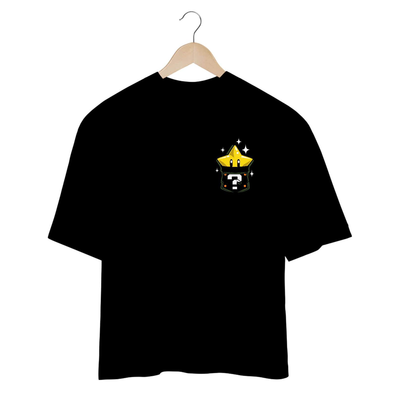 [Oversized] Camiseta Super Star de Bolso