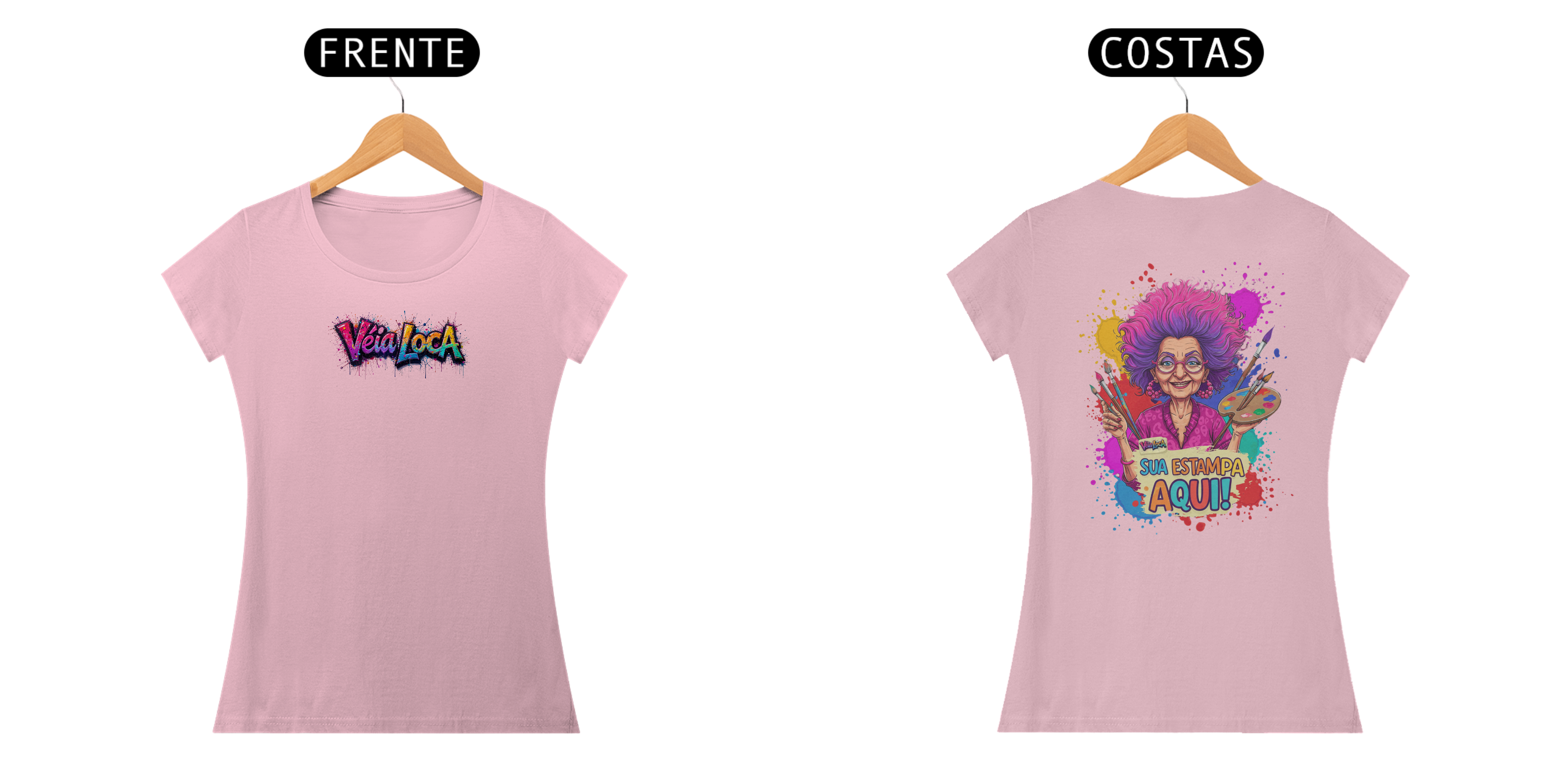 [PERSONALIZÁVEL] Modelo de Baby Long de ALGODÃO PERUANO Personalizada - Estampa na Frente E nas Costas