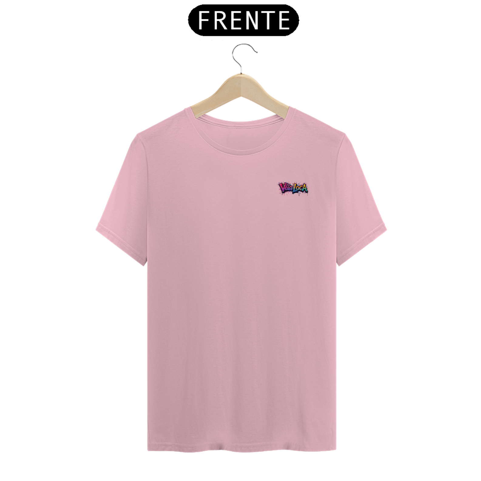 [Algodão Peruano] Camiseta Véia Loca - Para quem não aceita ser básico!