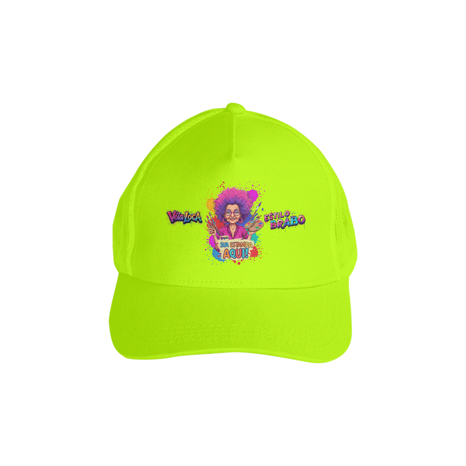[PERSONALIZÁVEL] Modelo Personalizado de Boné Premium Com Tela