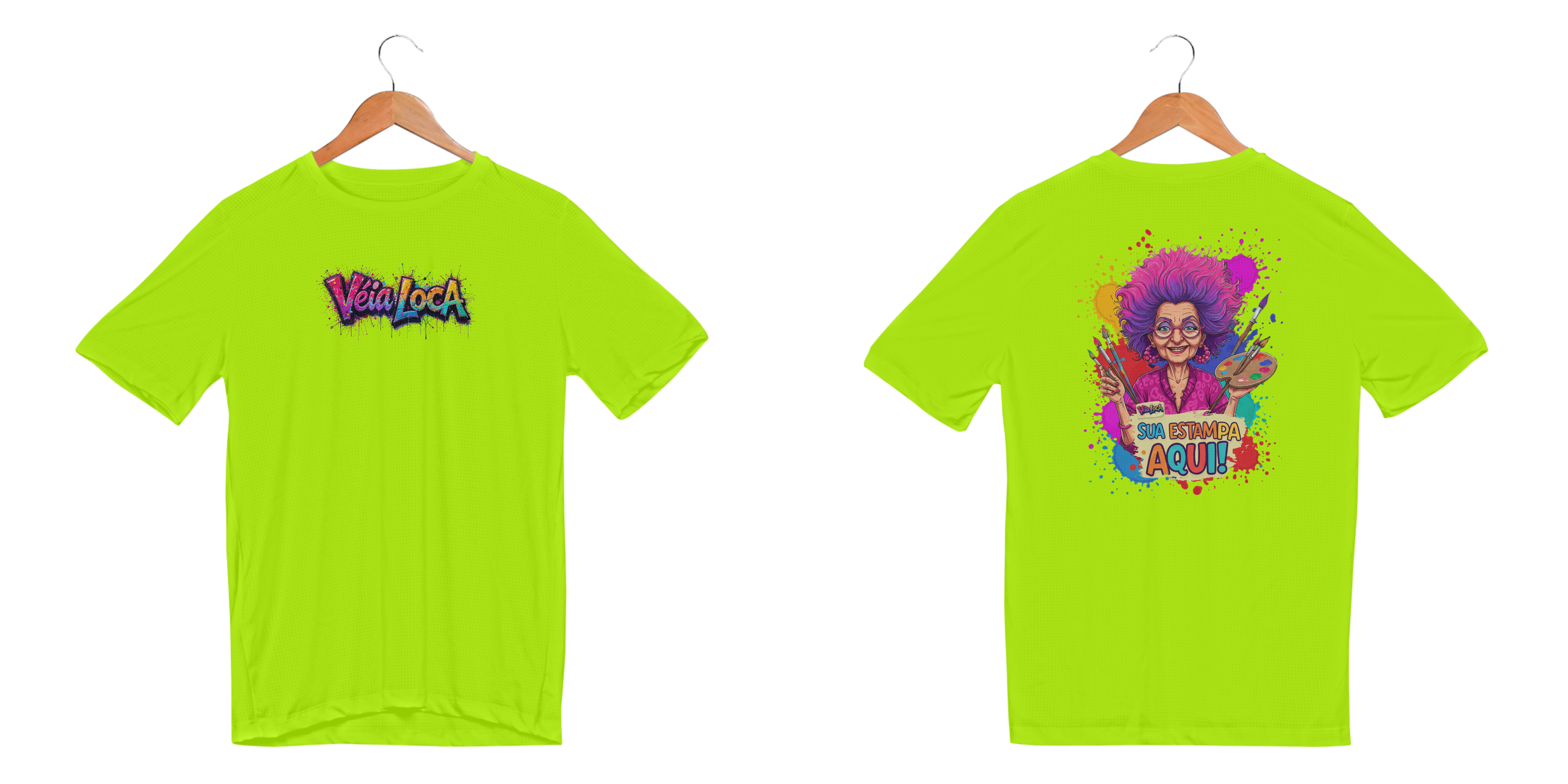 [PERSONALIZÁVEL] Modelo de Camiseta SPORT DRY FIT UV Personalizada - Estampa na Frente E nas Costas
