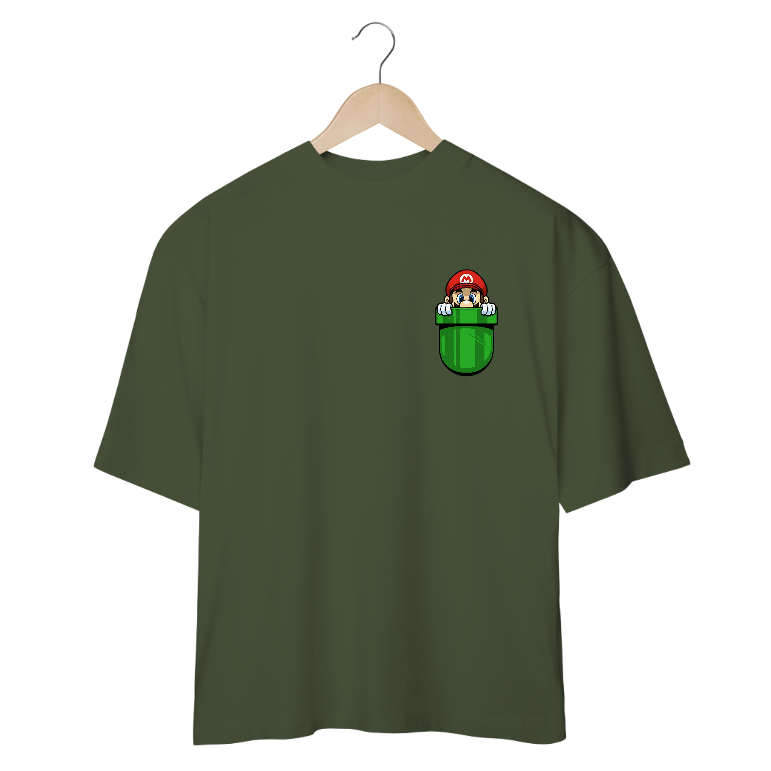 [Oversized] Camiseta Super Mário no Bolso