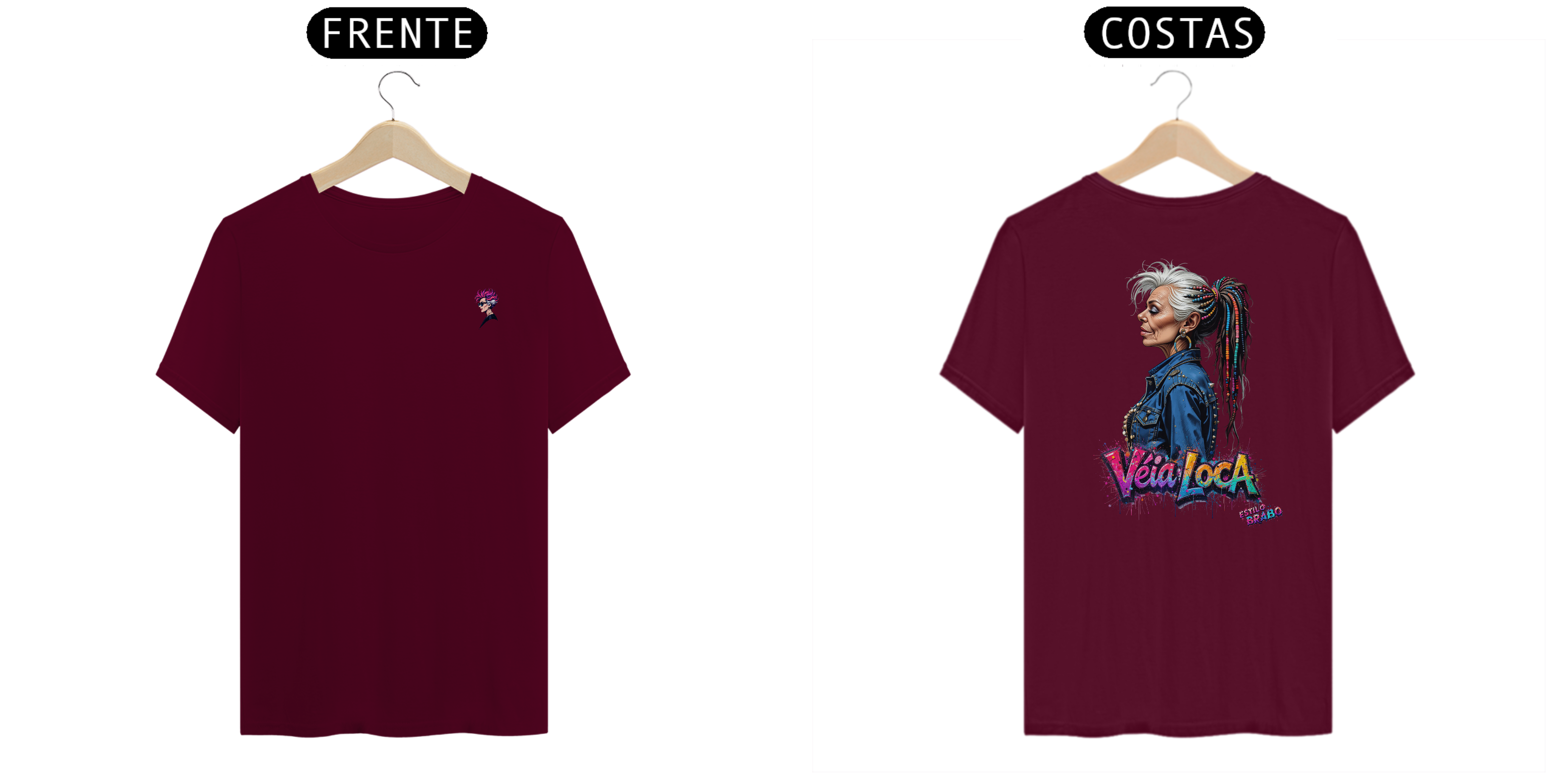 [Quality] Camiseta Véia Loca Estilosa