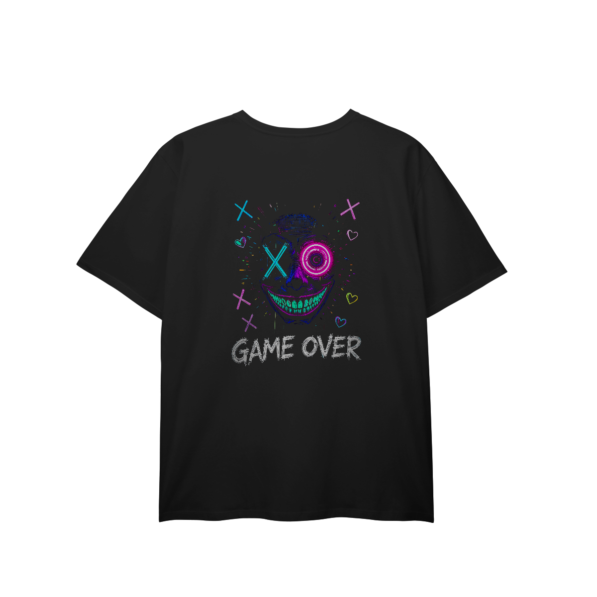 [Plus Size] Camiseta Game Over (Costas)