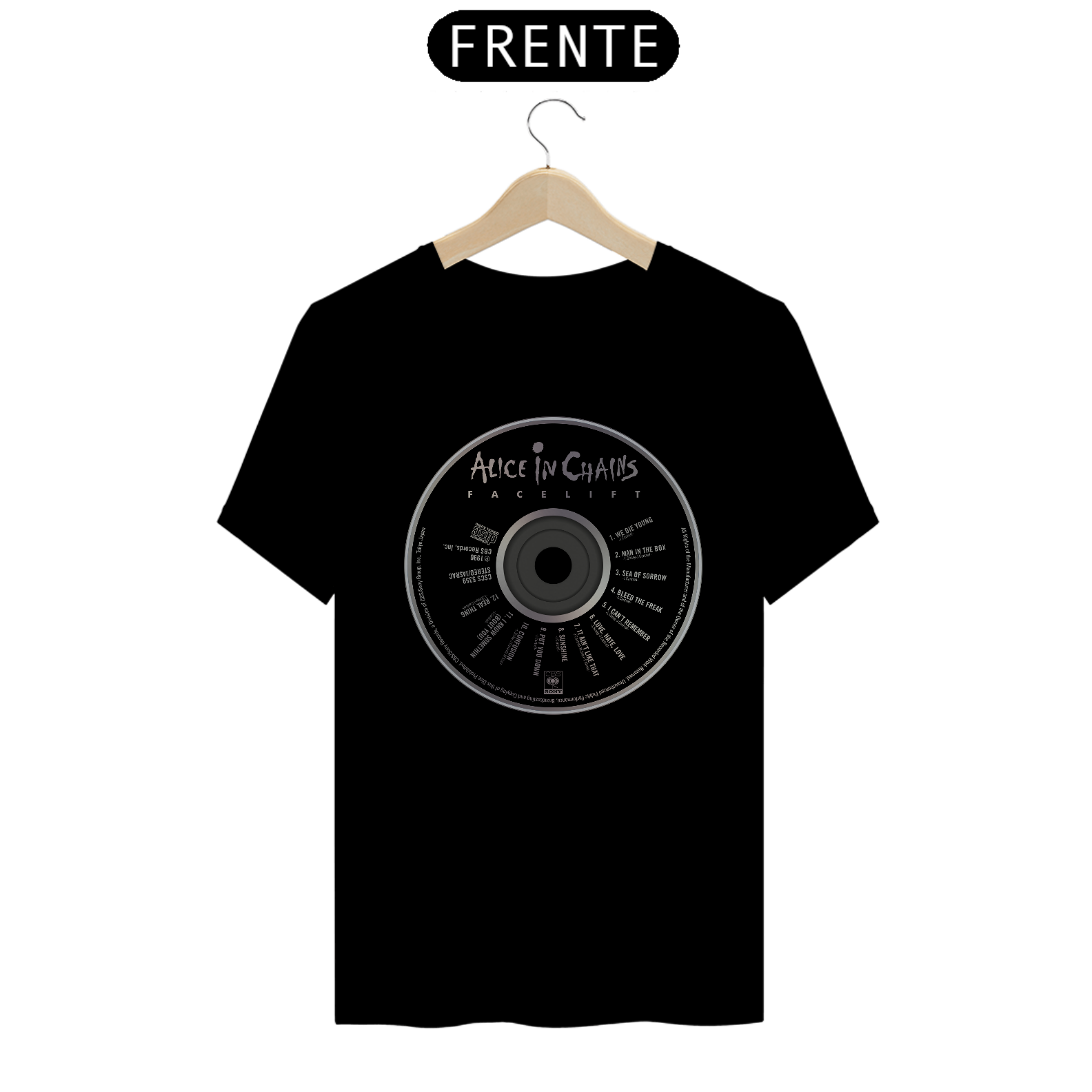 Camiseta Alice in Chains CD Facelift