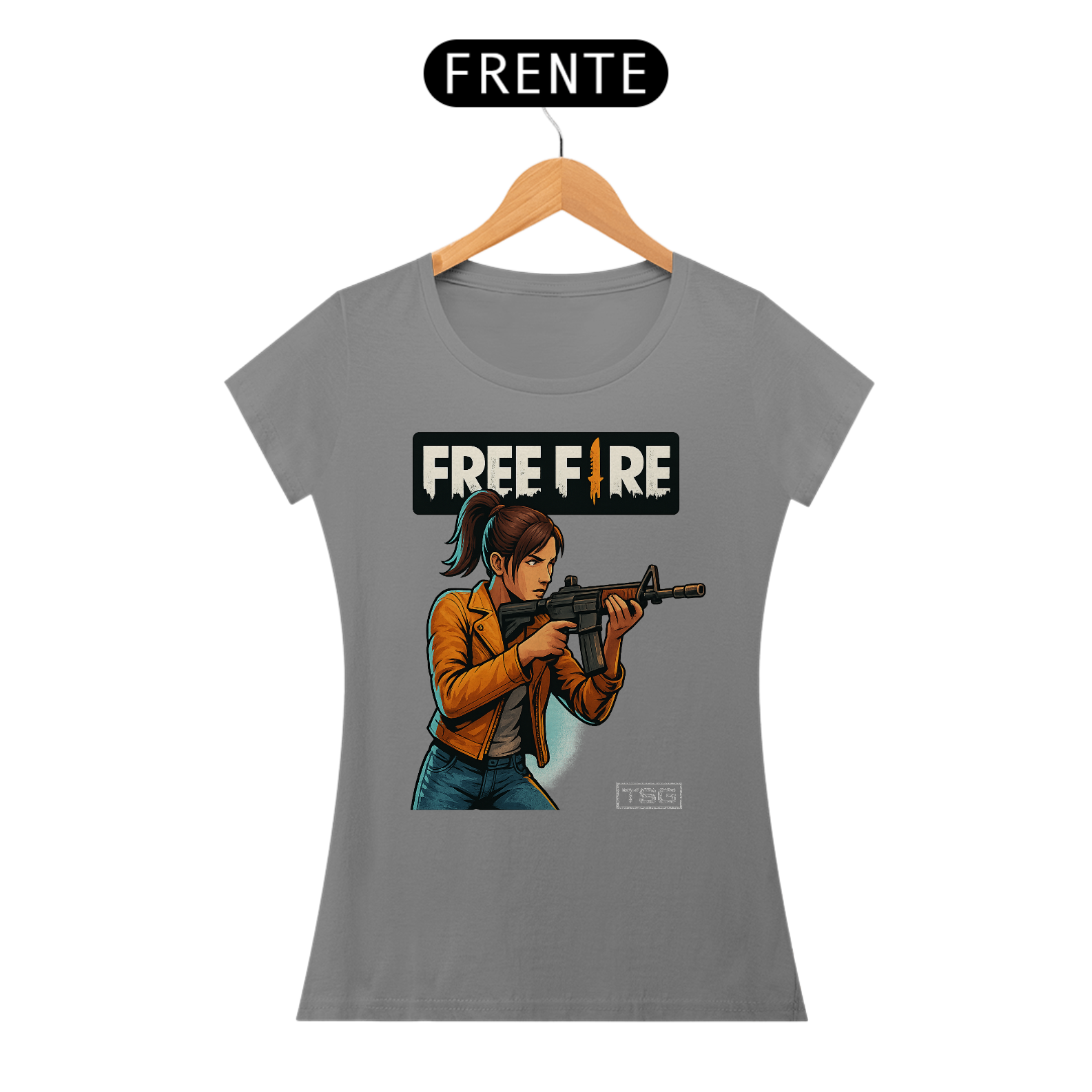 Camiseta TSG - Free Fire (Baby Long Quality)