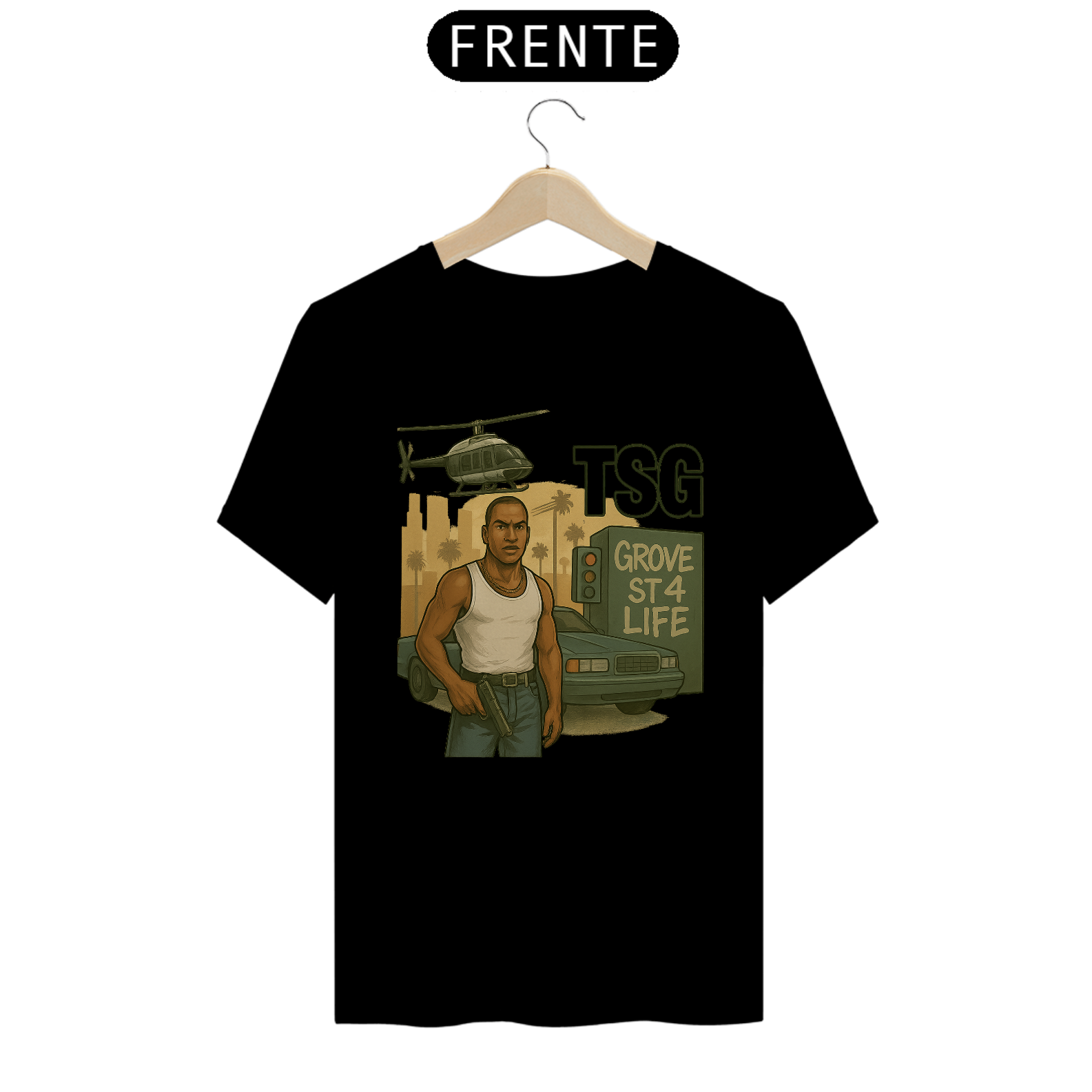 Camiseta TSG - CJ grove ST - gta (T-Shirt Quality)