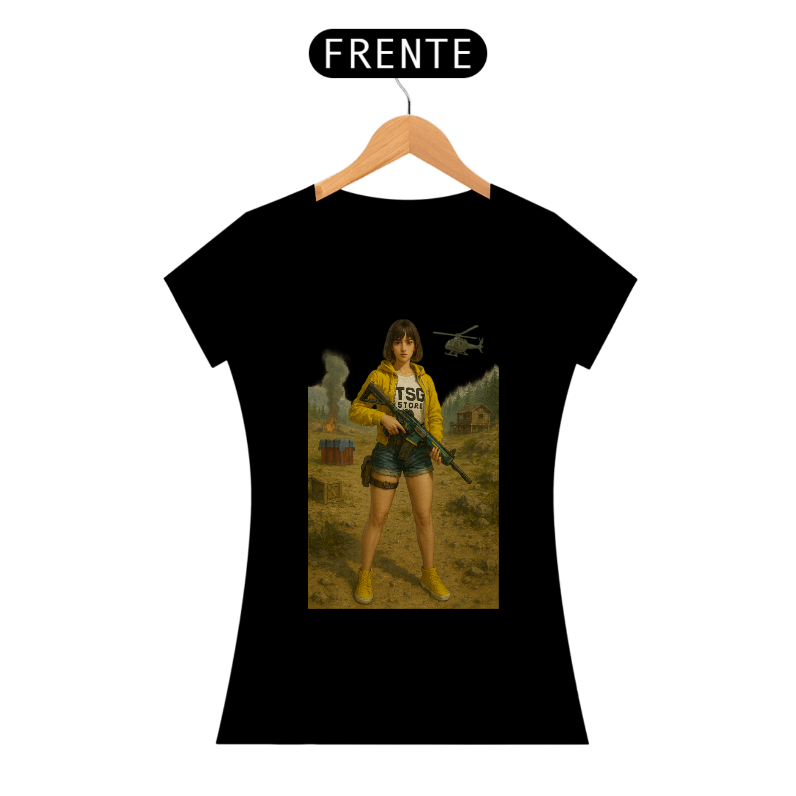Camiseta TSG - Free Fire - (Baby Long Quality)