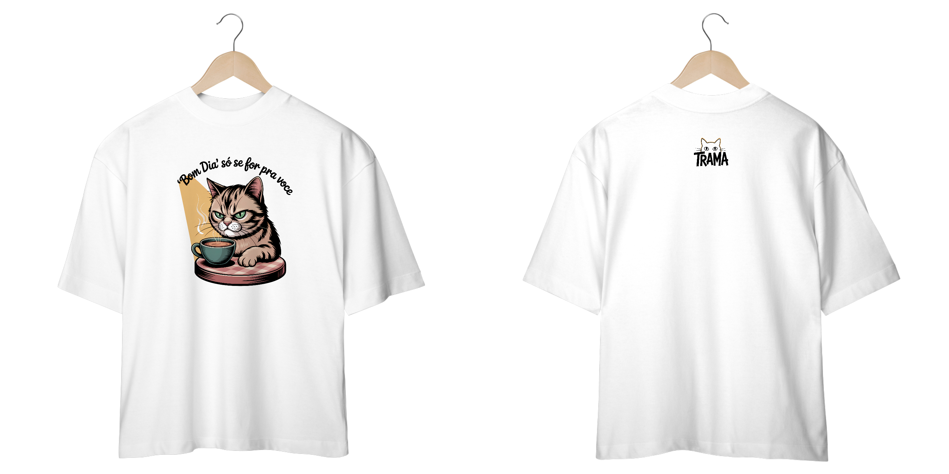 Camiseta Oversized | Bom dia 