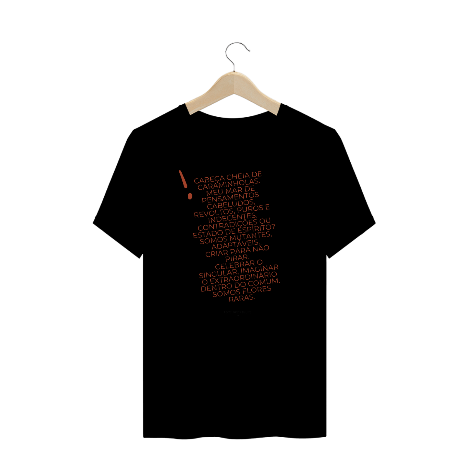 Camiseta Plus Size Texto Cabeça Caraminhola