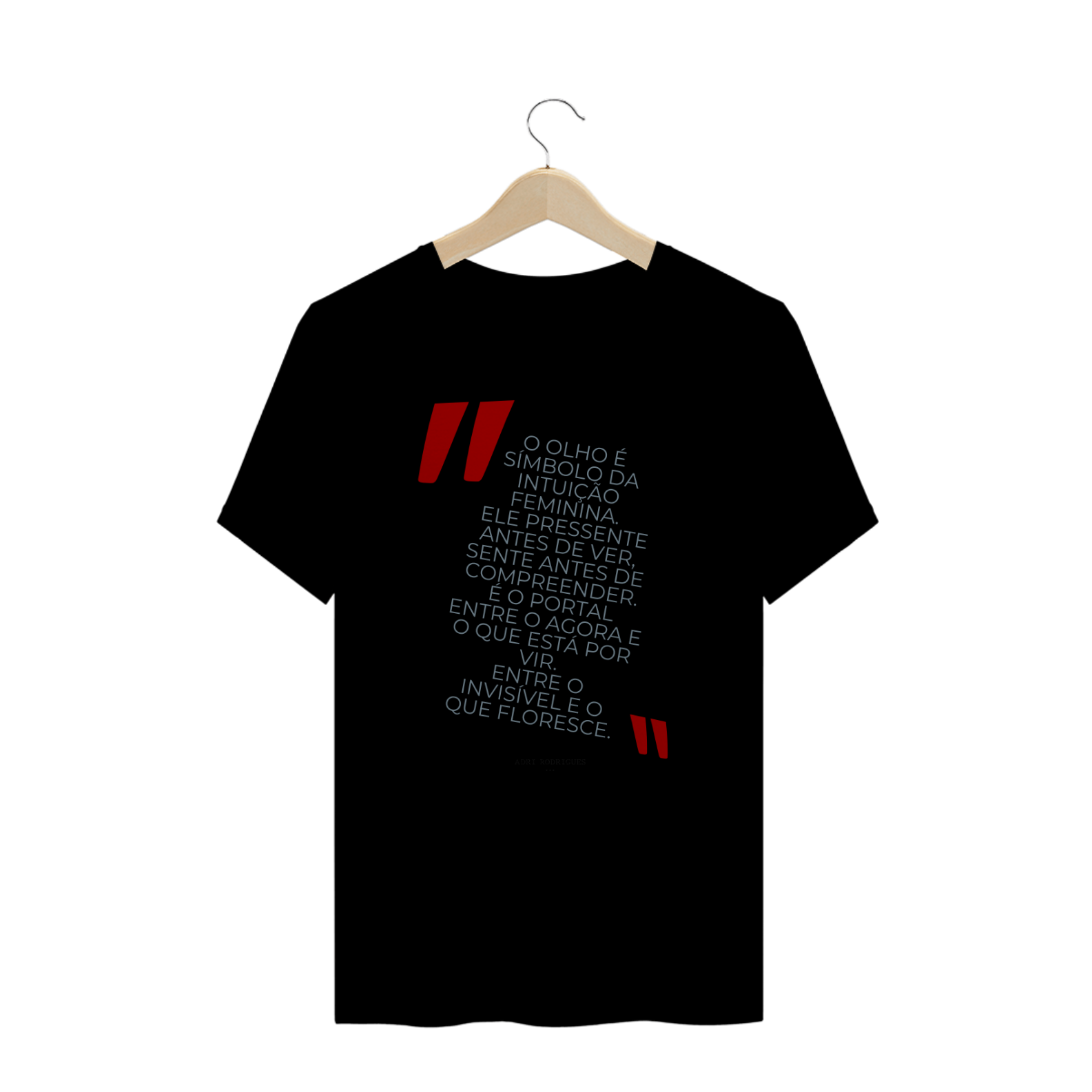 Camiseta Plus Size Texto Olho