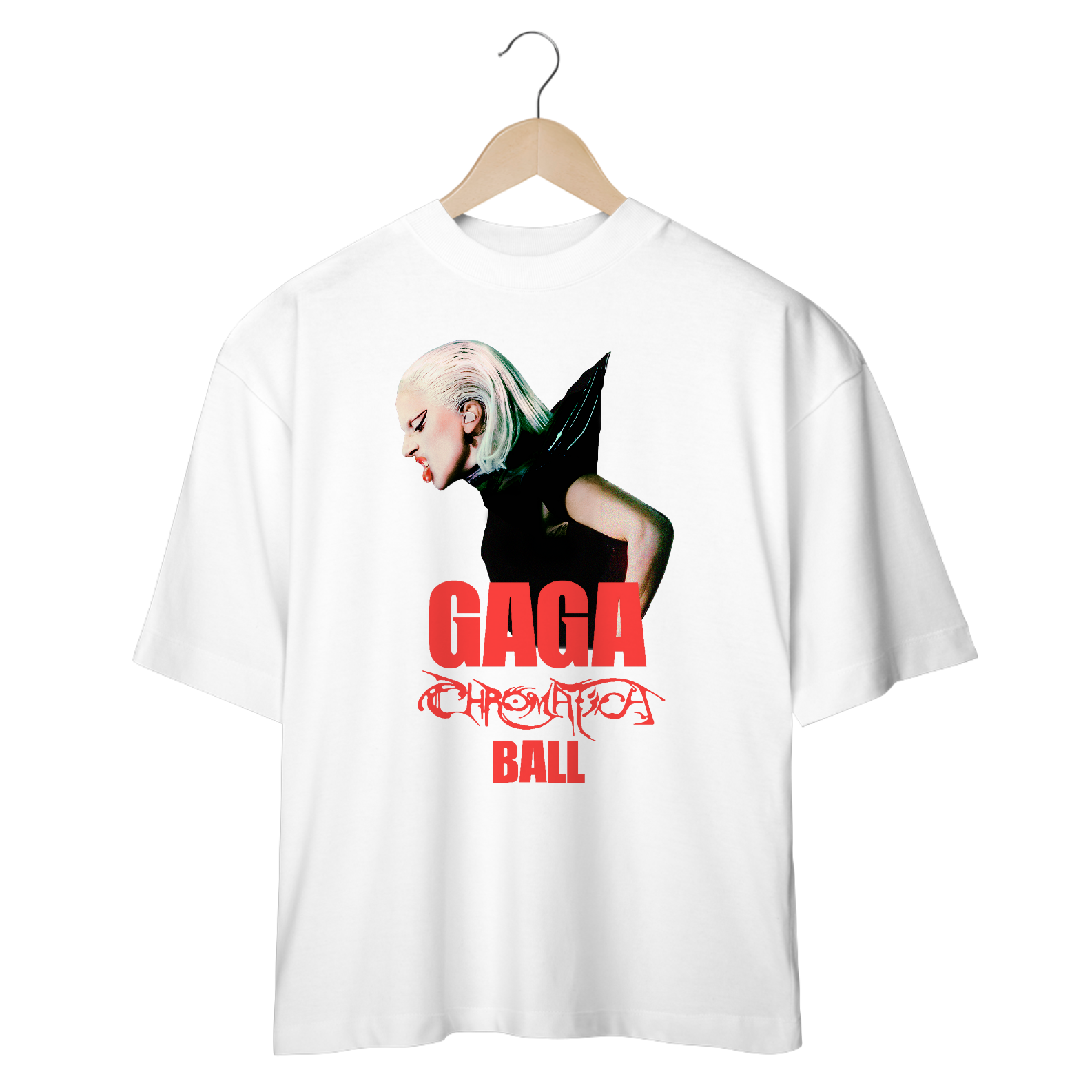 Camiseta Oversized Lady Gaga - Chromatica Ball 