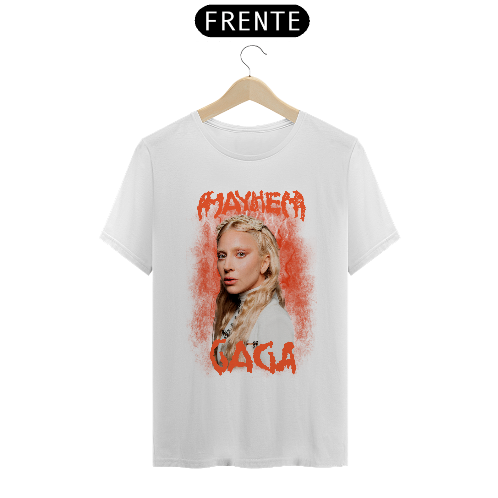Camiseta Lady Gaga - Mayhem - Abacadabra White