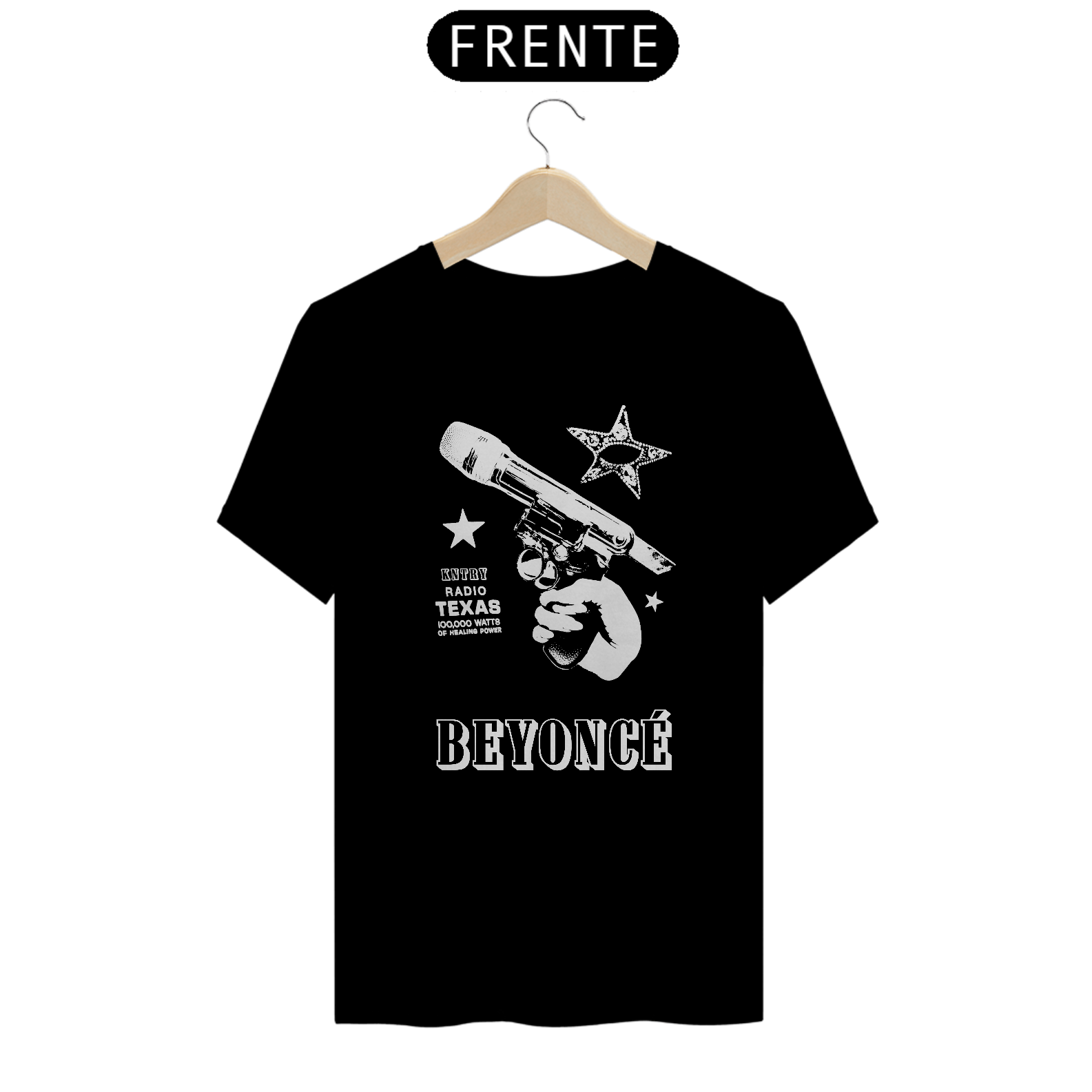 Camiseta Beyoncé - Cowboy Carter Microphone Gun