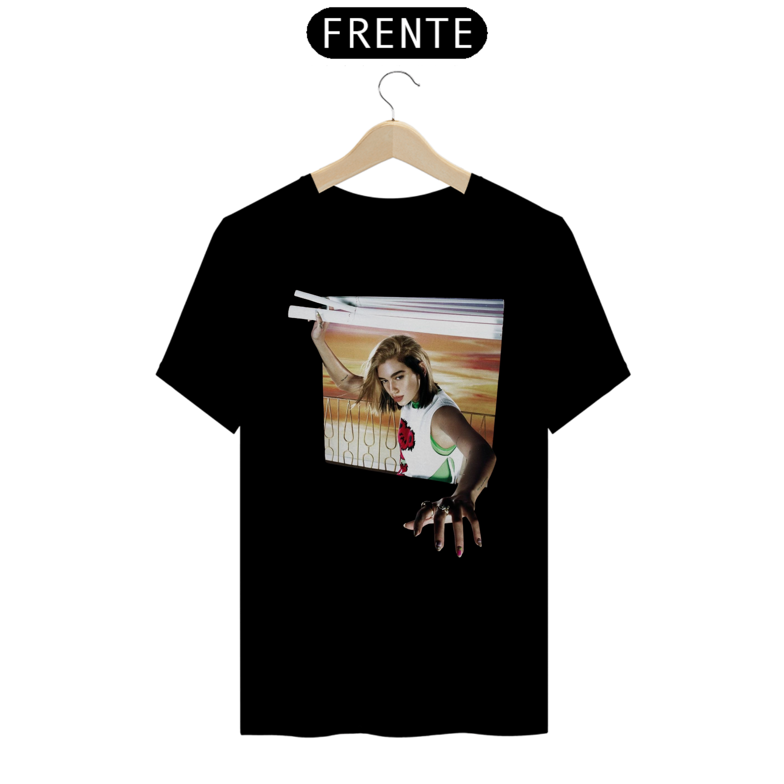 Camiseta Dua Lipa - Future Nostalgia - Single Cover