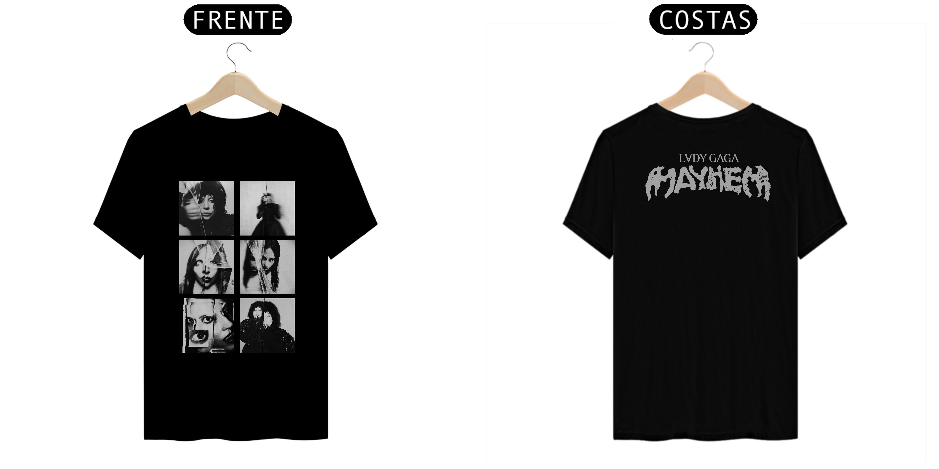 Camiseta Frente e Verso Lady Gaga - Mayhem - Photoshoot
