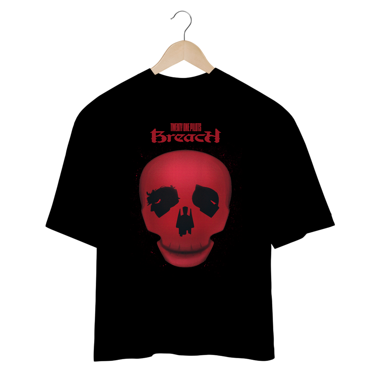 CAMISA OVERSIZED - SKULL BREACH | TWENTY ONE PILOTS