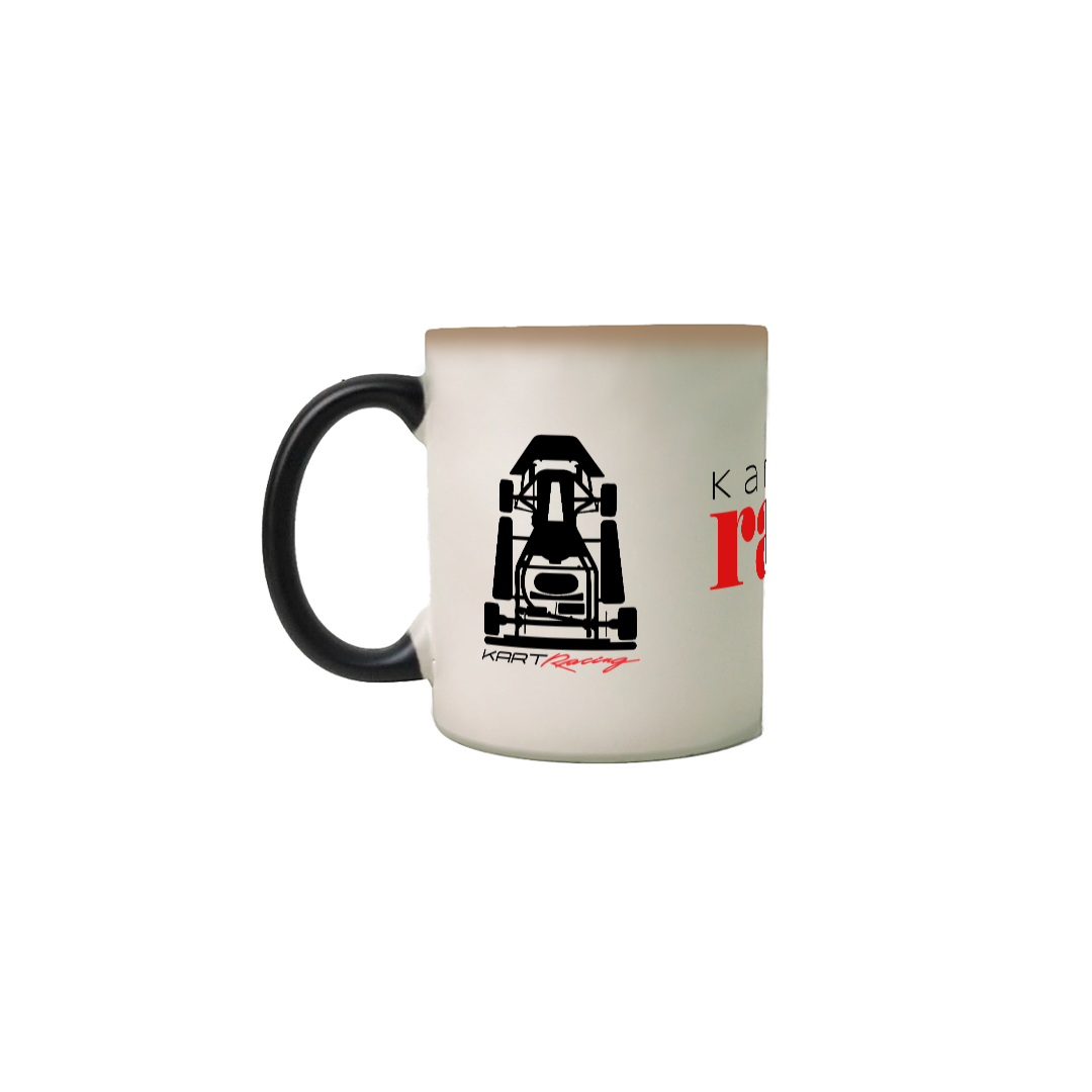 Caneca Mágica Cerâmica 310 ml Quick Racing | Karting Race