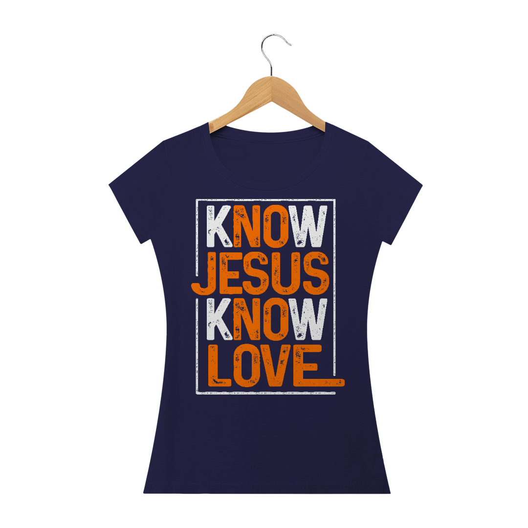 Nome do produto  Camiseta Baby Look Sacrovia Know Jesus