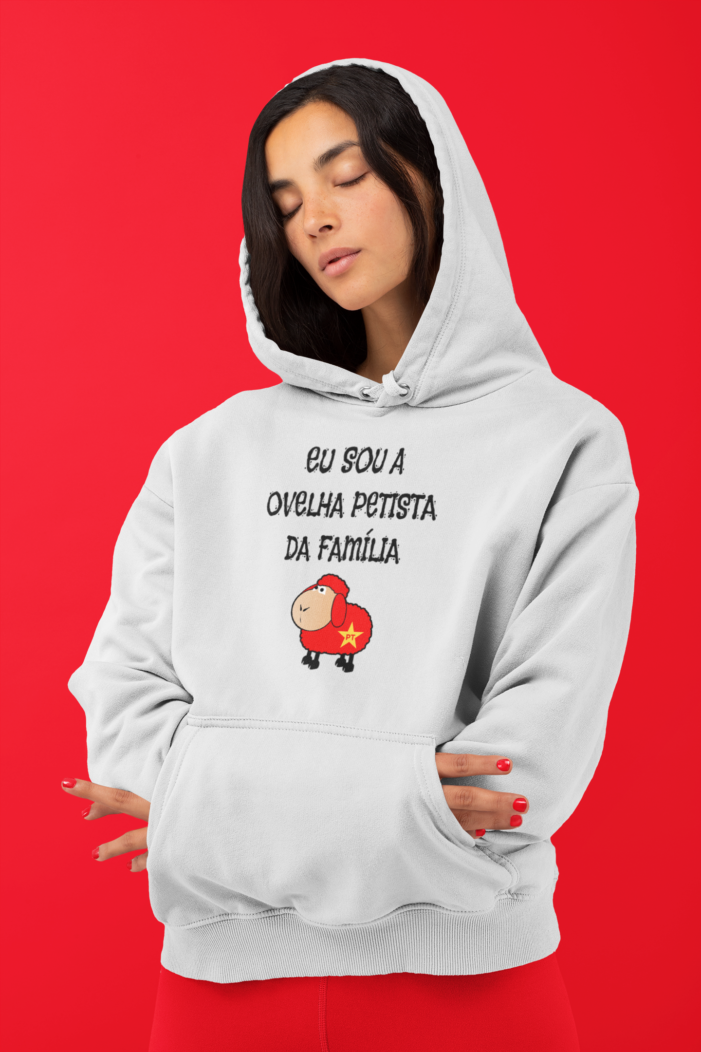 Moletom Canguru Unissex Ovelha Petista