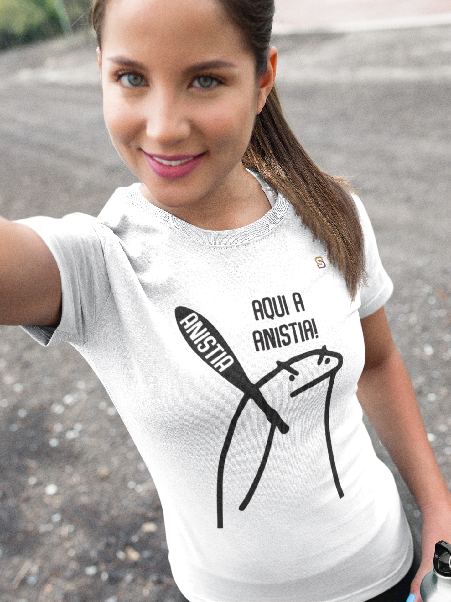 T-shirt Baby Look Aqui a Anistia