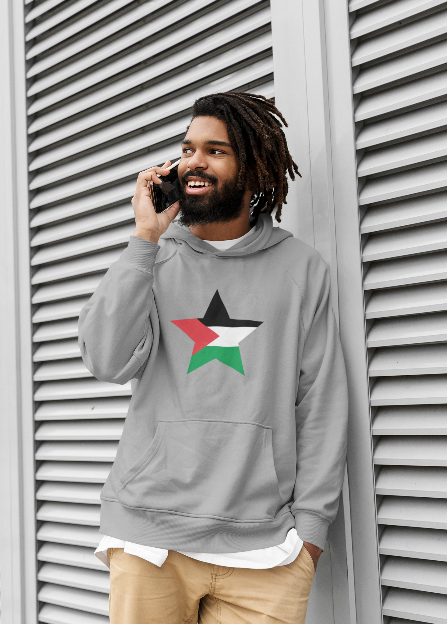 Moletom UNISSEX Canguru Estrela Palestina