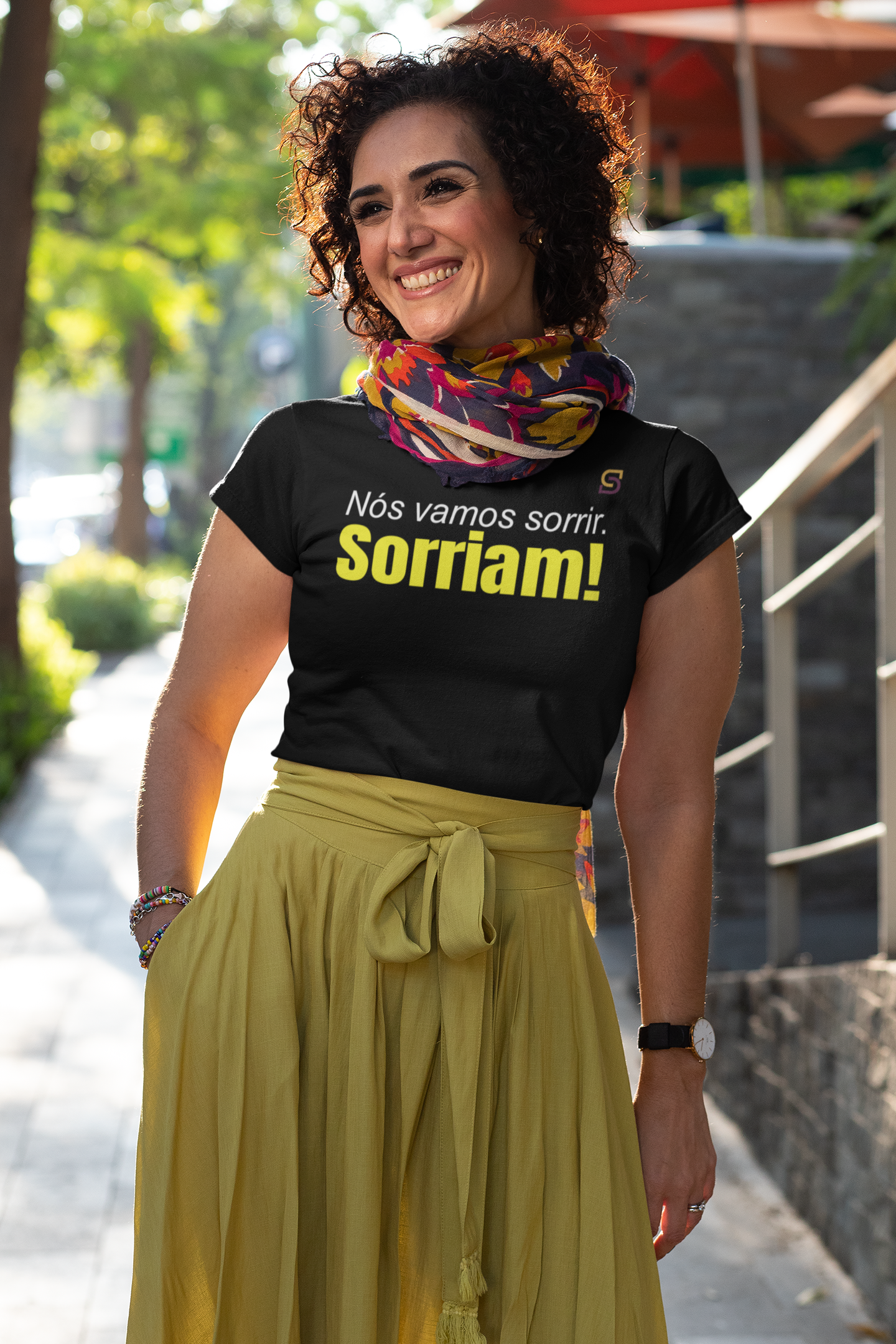 T-shirt Baby Look Sorriam!