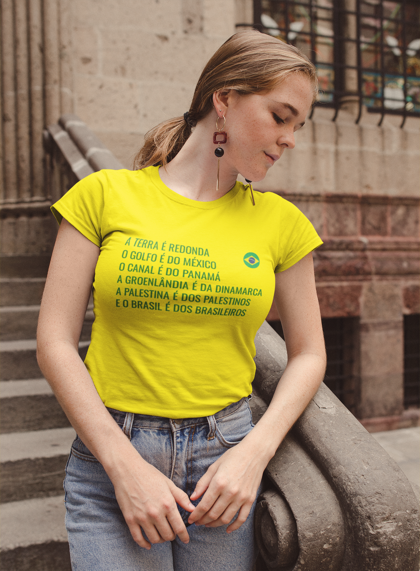 T-shirt Baby Look BRASIL