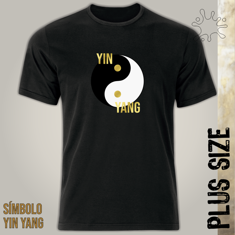 Camiseta Plus Símbolo Yin Yang