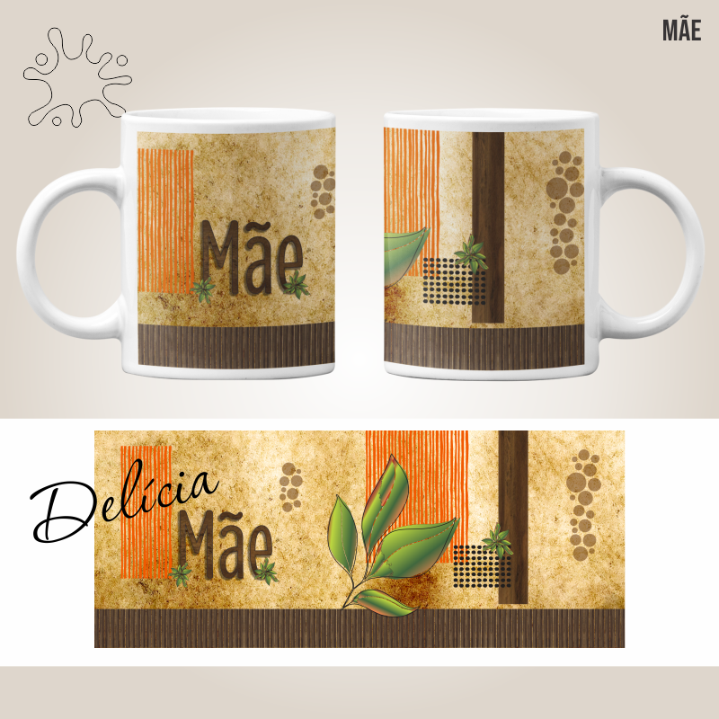 Caneca MÃE vintage